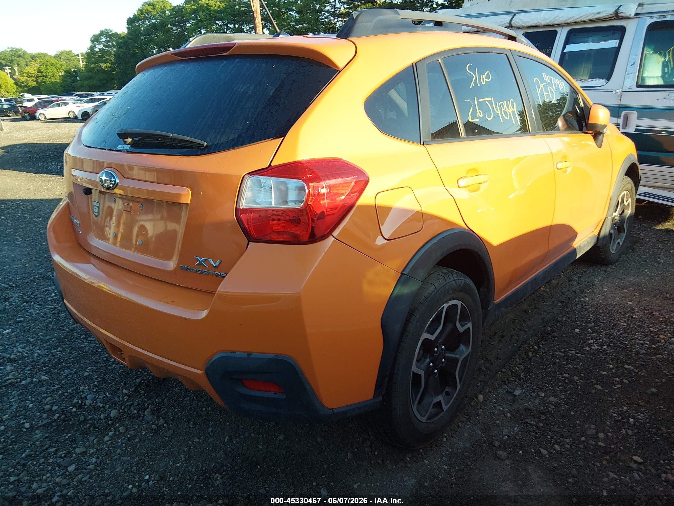 2013 Subaru Xv Crosstrek 2.0i Premium Orange vin: JF2GPAVC7D2866566