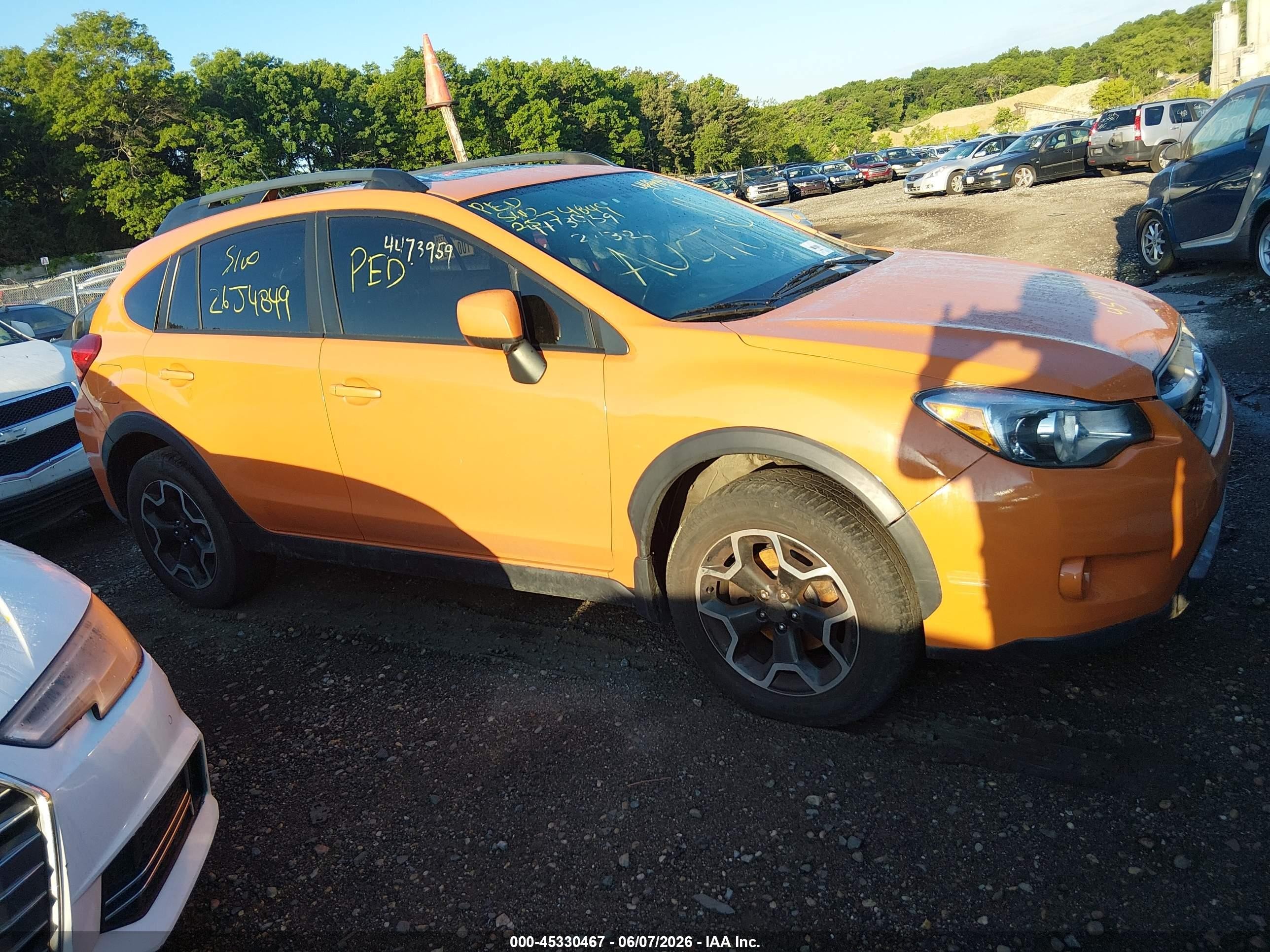2013 Subaru Xv Crosstrek 2.0i Premium Orange vin: JF2GPAVC7D2866566