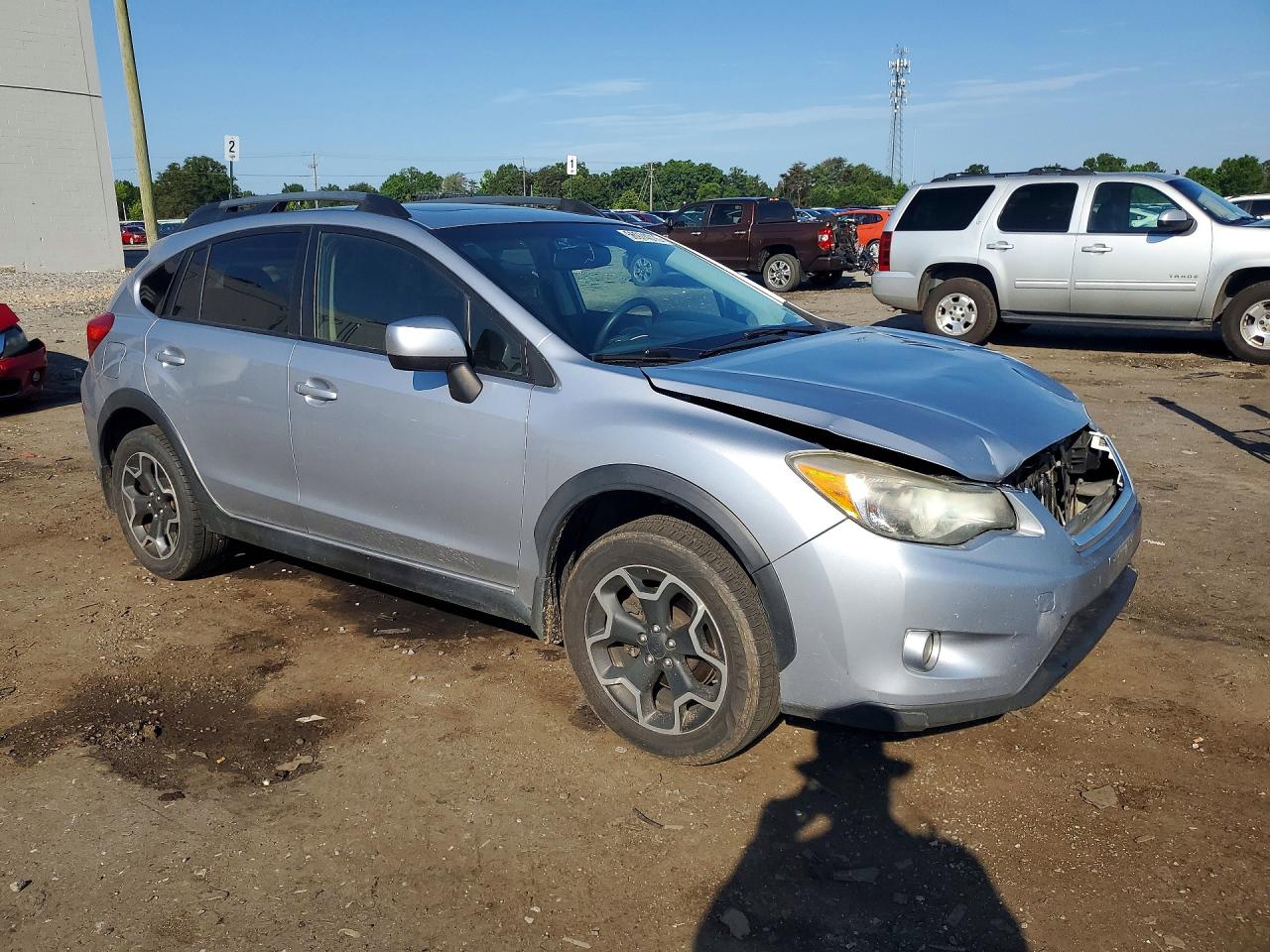2014 Subaru Xv Crosstrek 2.0 Premium Silver vin: JF2GPAVC7E8216778