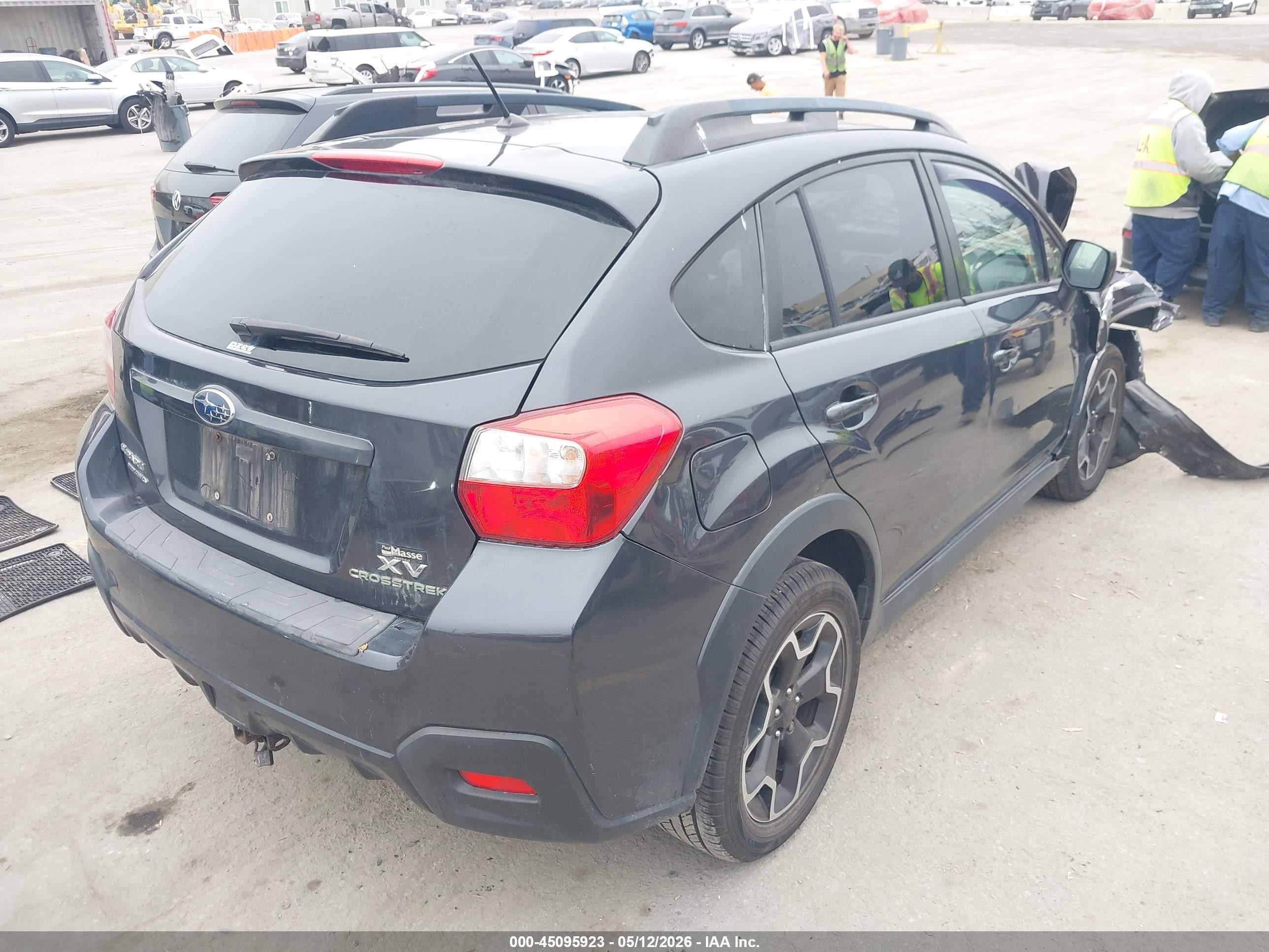 2014 Subaru Xv Crosstrek 2.0i Premium Gray vin: JF2GPAVC7E8299533