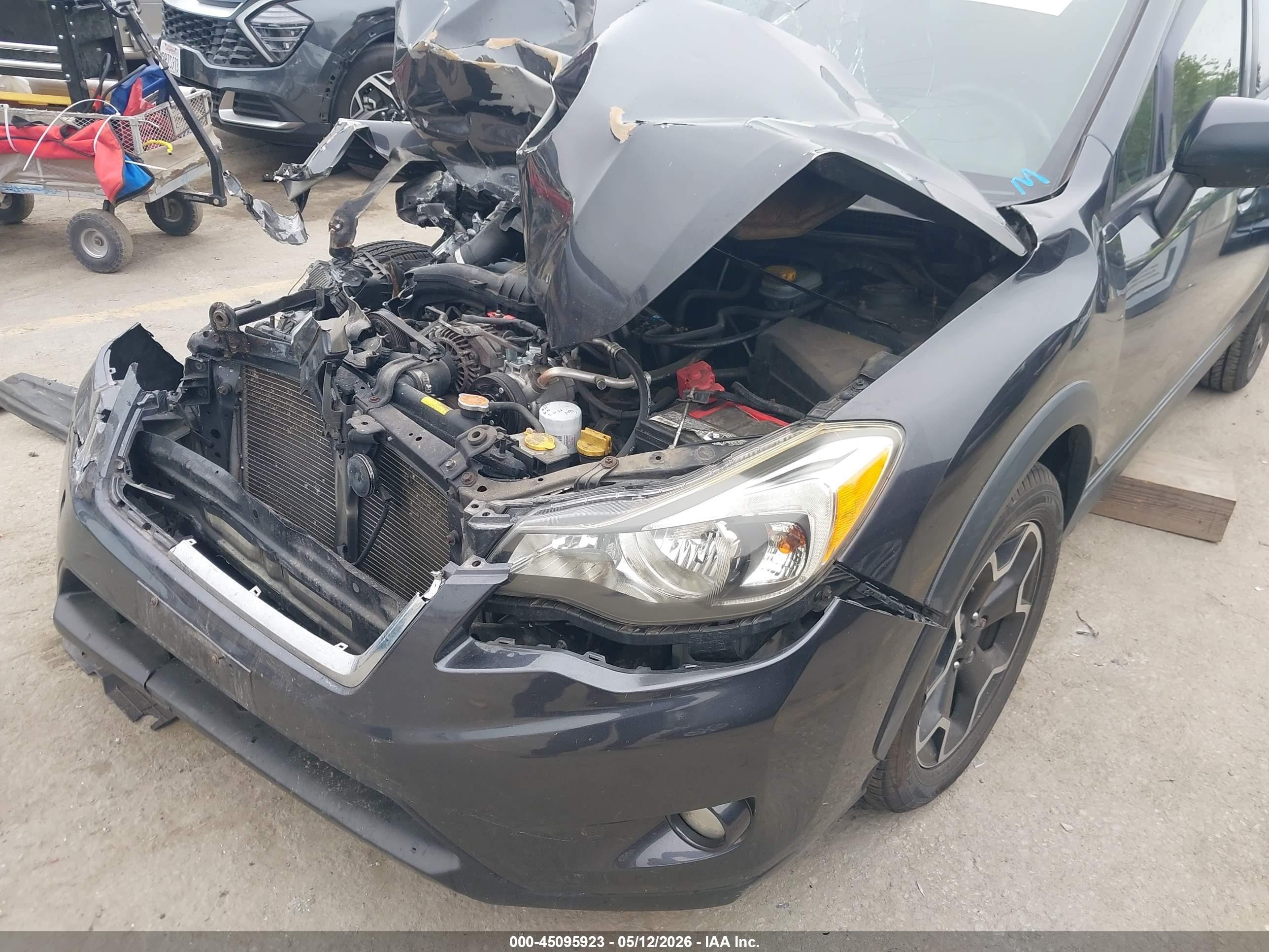 2014 Subaru Xv Crosstrek 2.0i Premium Gray vin: JF2GPAVC7E8299533
