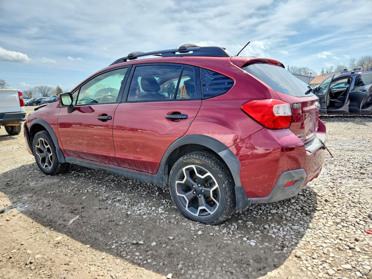 2014 Subaru Xv Crosstrek 2.0 Premium Red vin: JF2GPAVC8E8212741