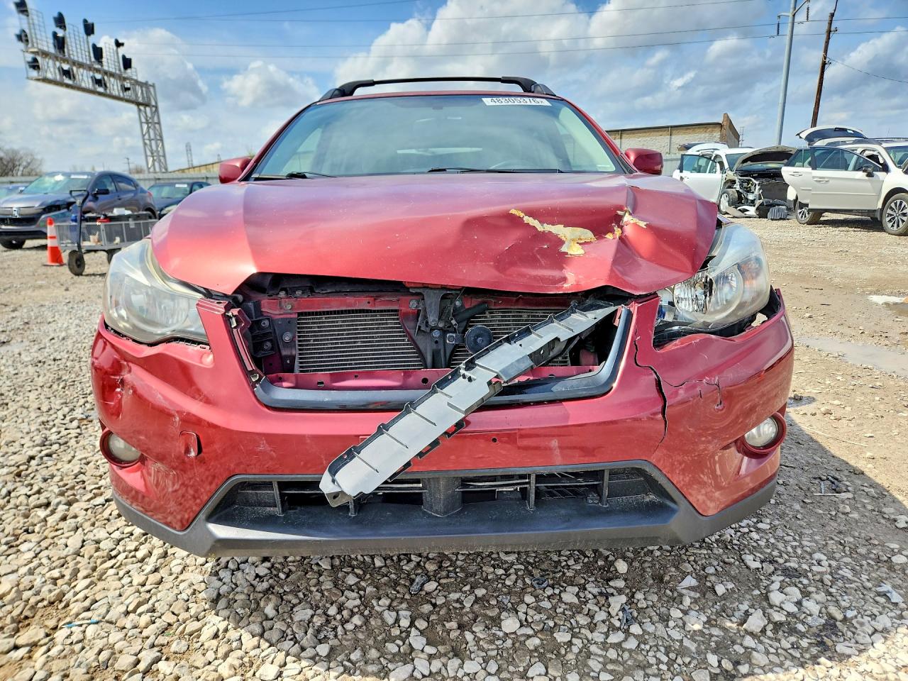 2014 Subaru Xv Crosstrek 2.0 Premium Red vin: JF2GPAVC8E8212741
