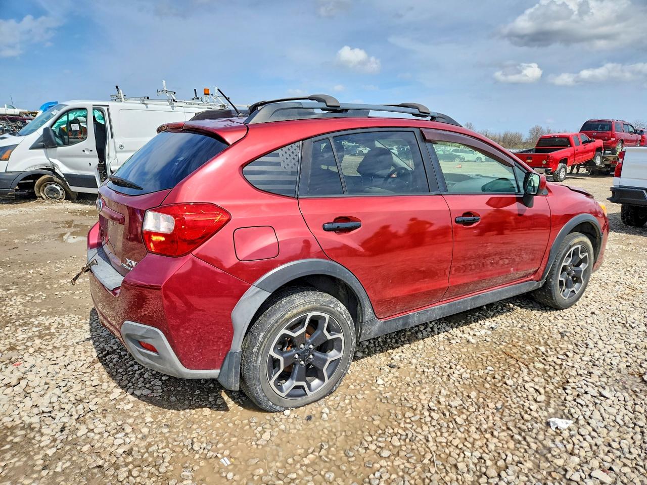 2014 Subaru Xv Crosstrek 2.0 Premium Red vin: JF2GPAVC8E8212741
