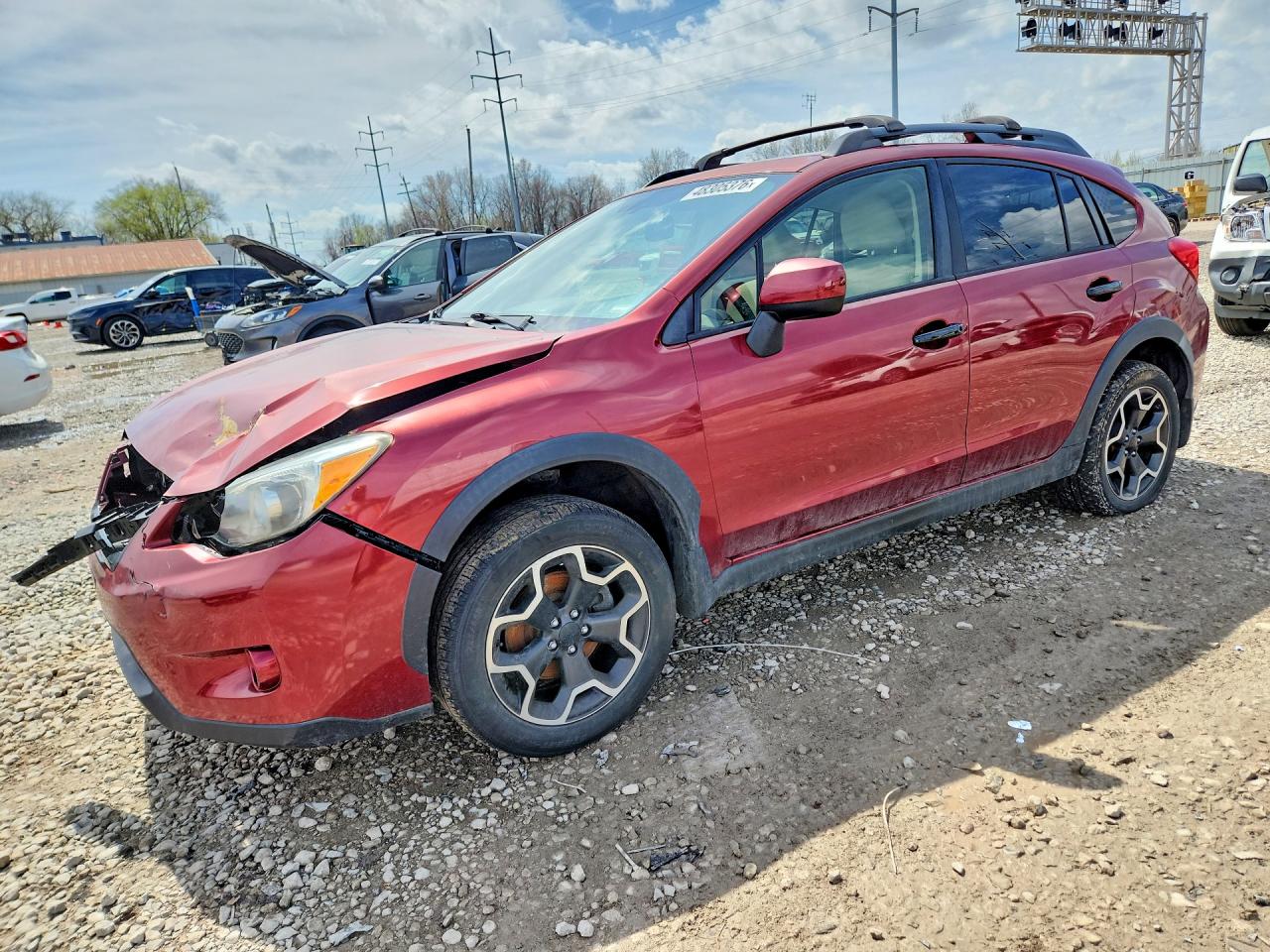 2014 Subaru Xv Crosstrek 2.0 Premium Red vin: JF2GPAVC8E8212741
