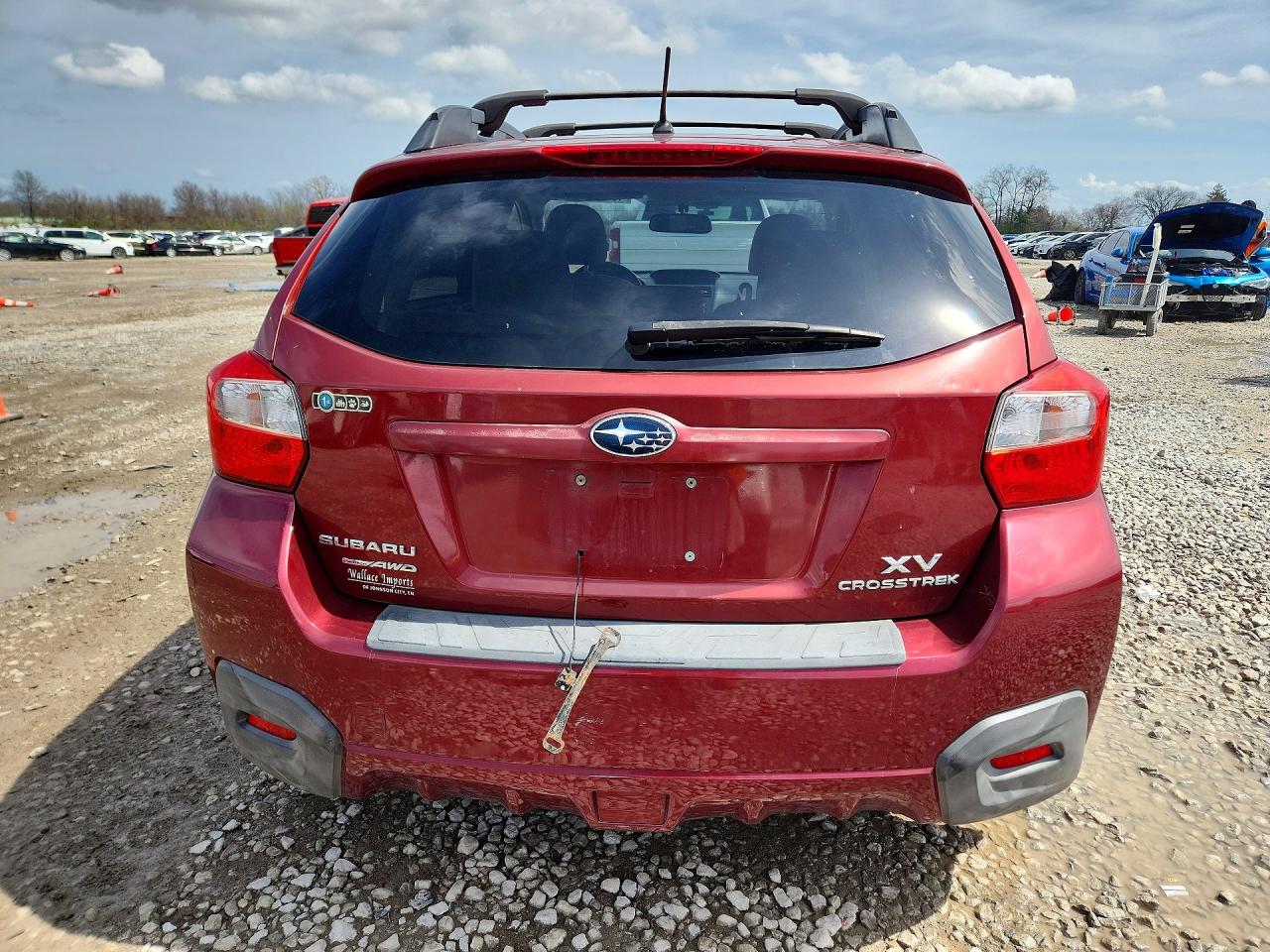 2014 Subaru Xv Crosstrek 2.0 Premium Red vin: JF2GPAVC8E8212741