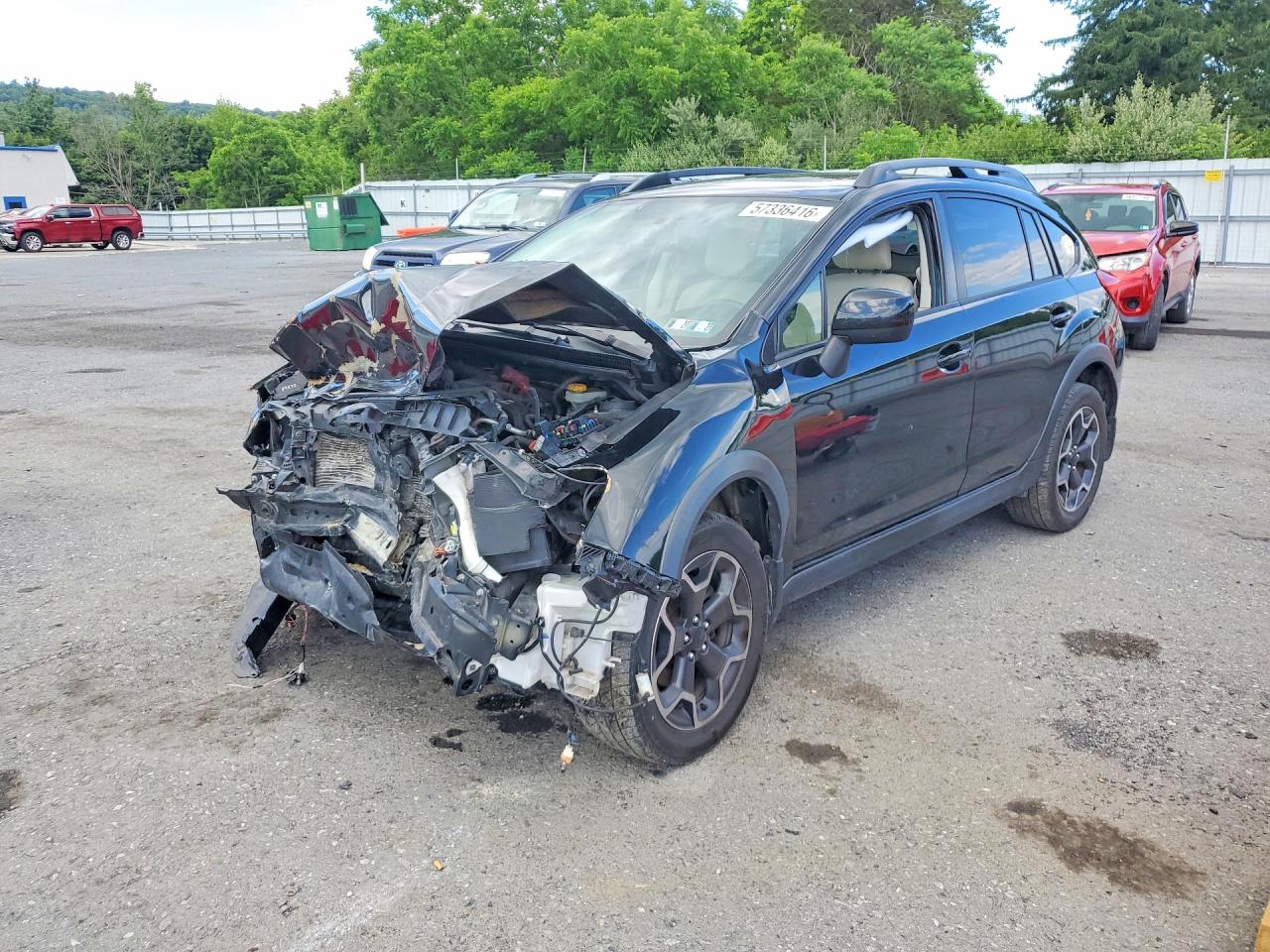 2014 Subaru Xv Crosstrek 2.0 Premium Black vin: JF2GPAVC8E8254827