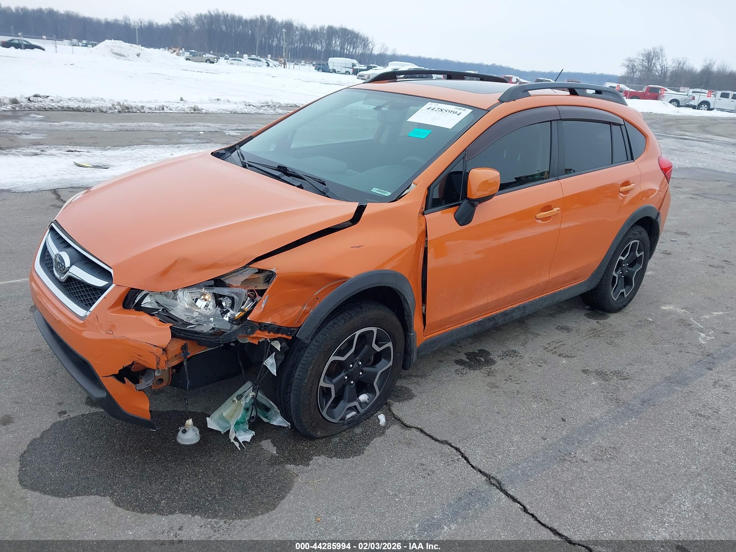 2014 Subaru Xv Crosstrek 2.0i Premium Orange vin: JF2GPAVC8E8289089