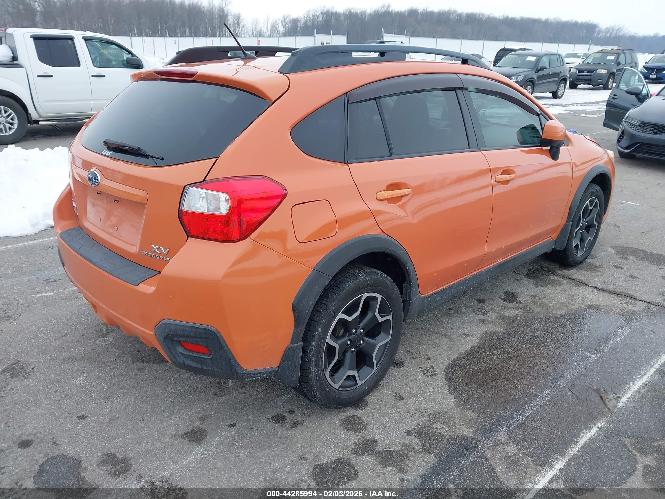 2014 Subaru Xv Crosstrek 2.0i Premium Orange vin: JF2GPAVC8E8289089