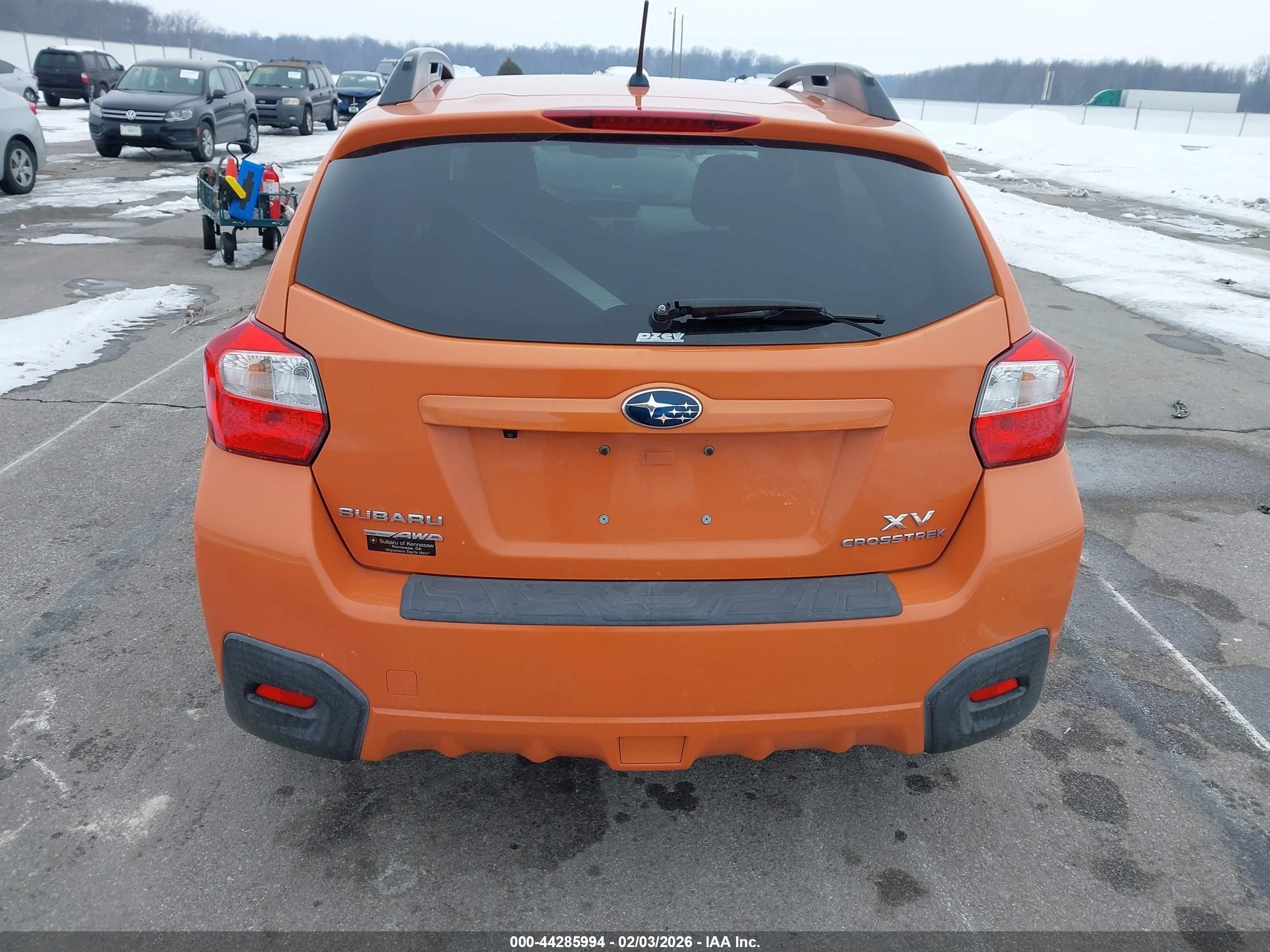 2014 Subaru Xv Crosstrek 2.0i Premium Orange vin: JF2GPAVC8E8289089