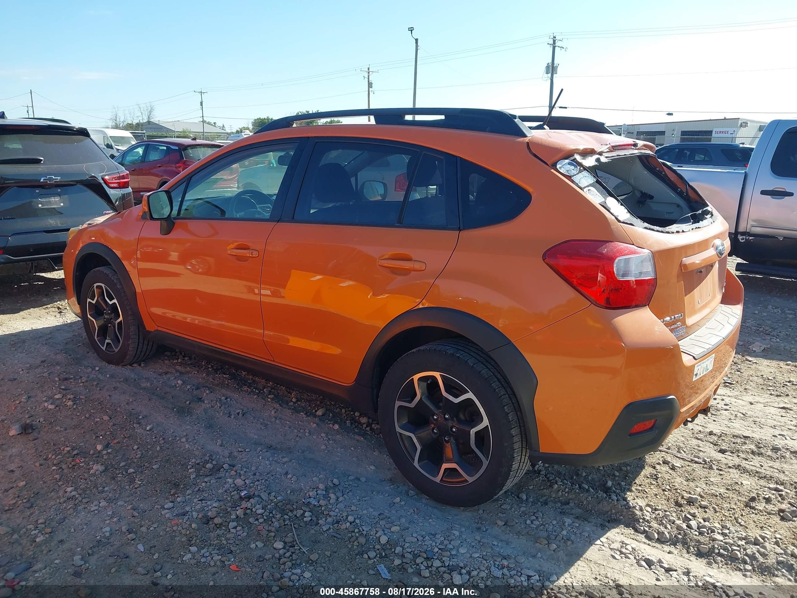 2014 Subaru Xv Crosstrek 2.0i Premium Orange vin: JF2GPAVC8E8347363