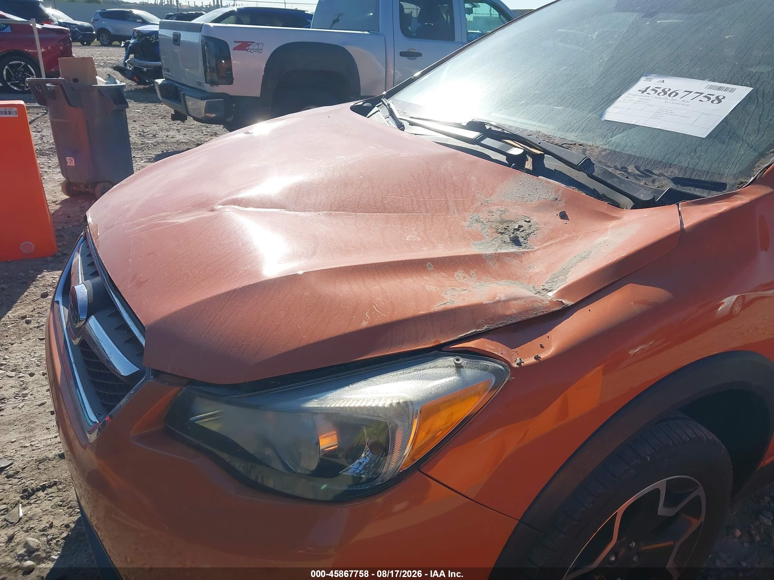 2014 Subaru Xv Crosstrek 2.0i Premium Orange vin: JF2GPAVC8E8347363
