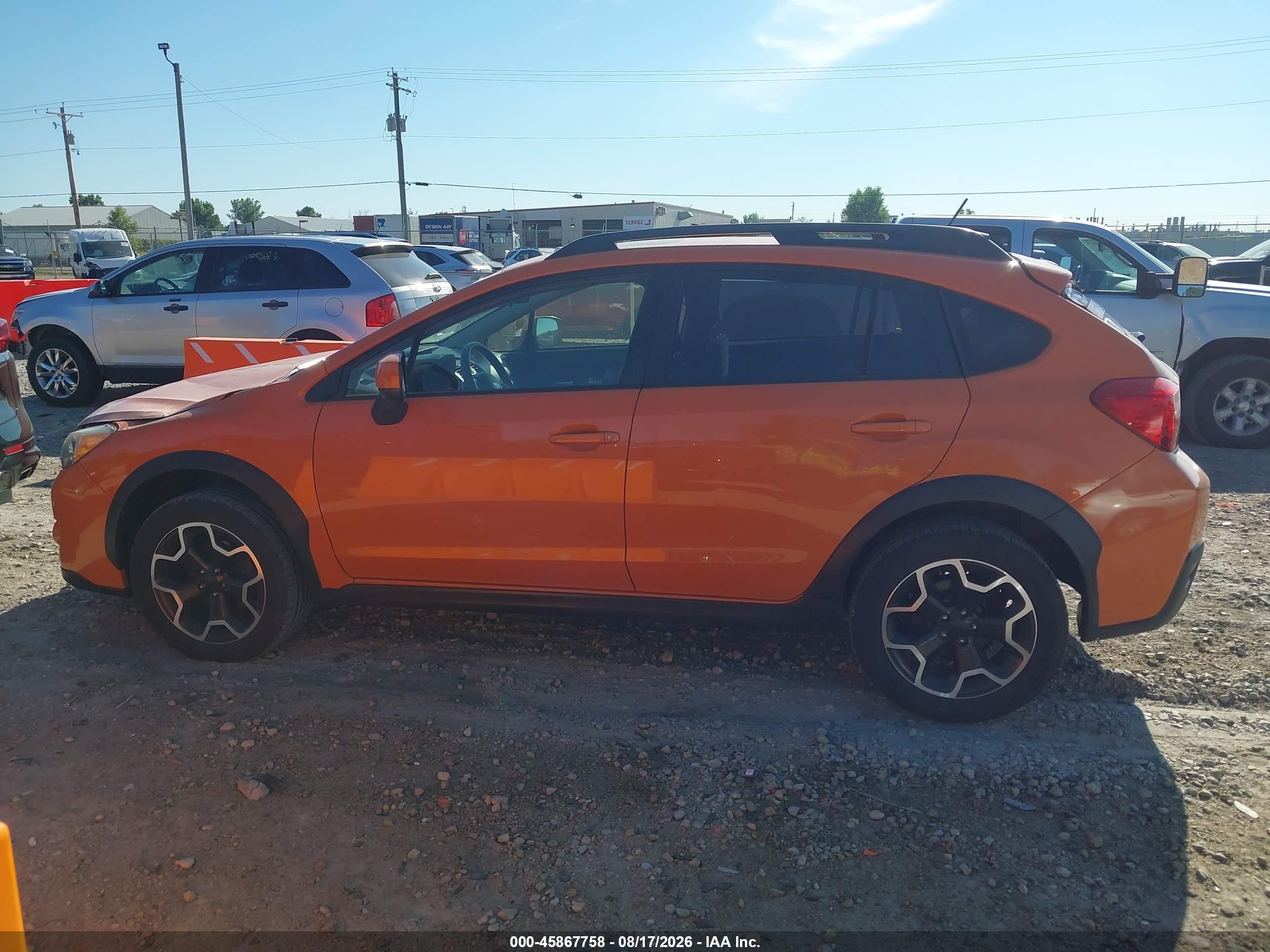 2014 Subaru Xv Crosstrek 2.0i Premium Orange vin: JF2GPAVC8E8347363