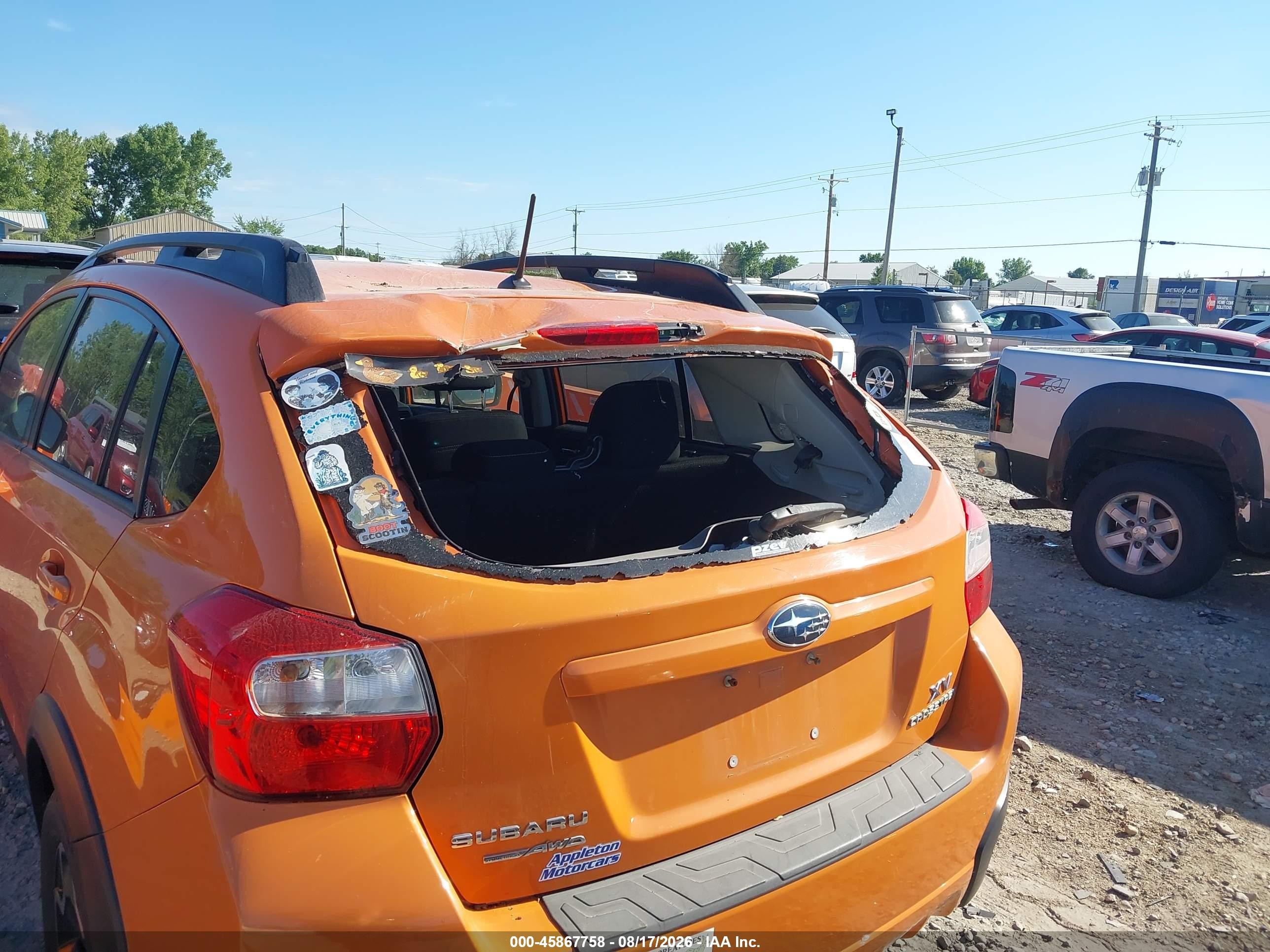 2014 Subaru Xv Crosstrek 2.0i Premium Orange vin: JF2GPAVC8E8347363