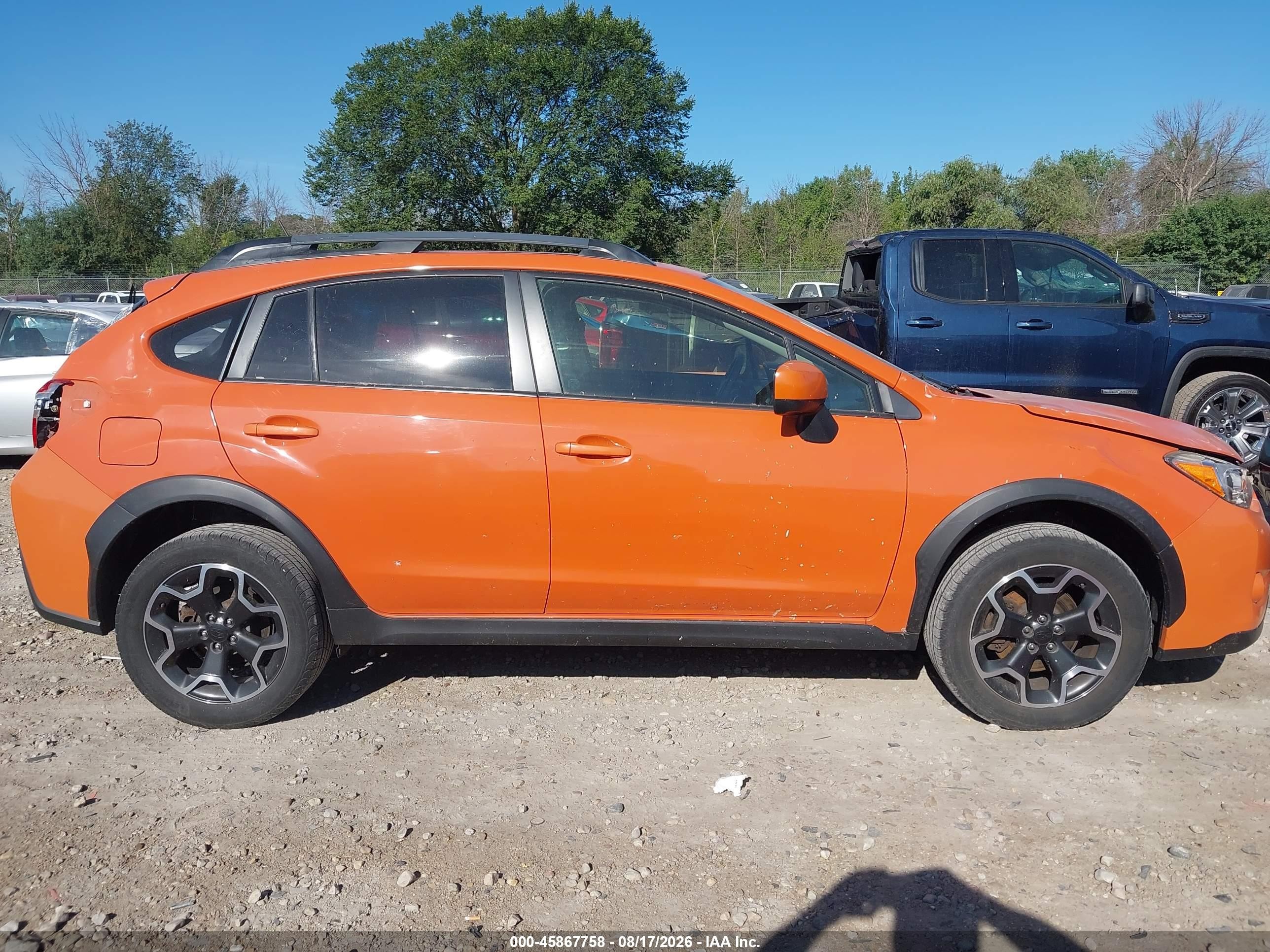 2014 Subaru Xv Crosstrek 2.0i Premium Orange vin: JF2GPAVC8E8347363