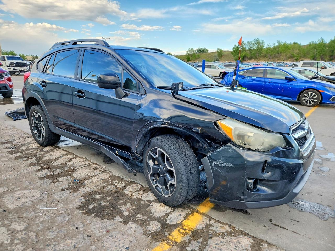 2013 Subaru Xv Crosstrek 2.0 Premium Black vin: JF2GPAVC9D2877410