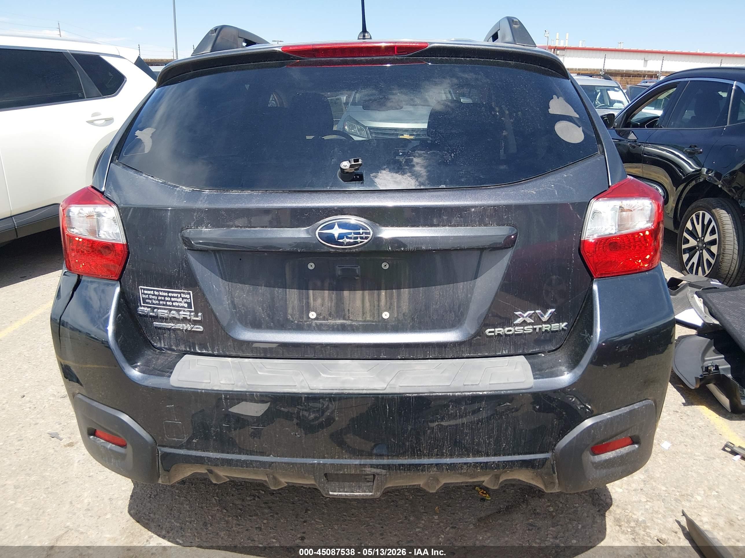 2014 Subaru Xv Crosstrek 2.0i Premium Gray vin: JF2GPAVC9E8210142