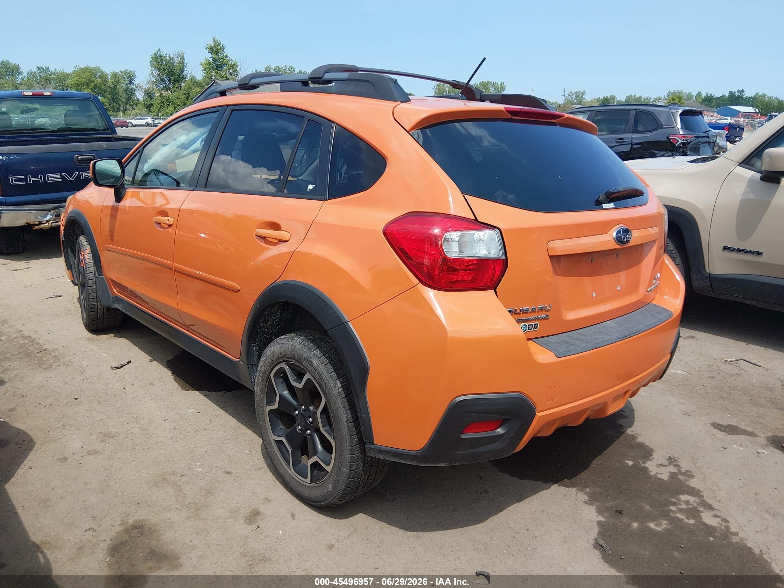 2014 Subaru Xv Crosstrek 2.0i Premium Orange vin: JF2GPAVC9E8240547