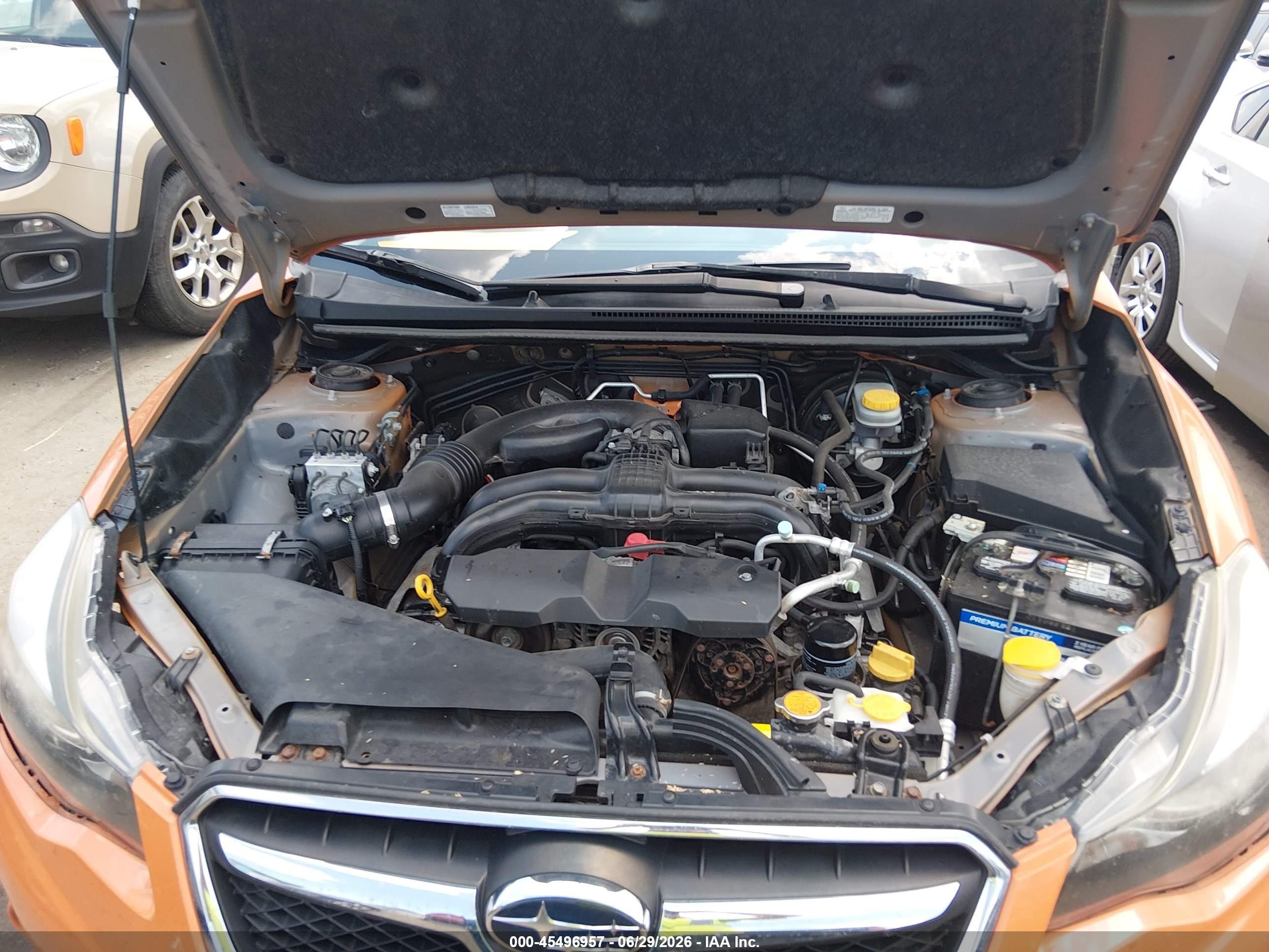 2014 Subaru Xv Crosstrek 2.0i Premium Orange vin: JF2GPAVC9E8240547