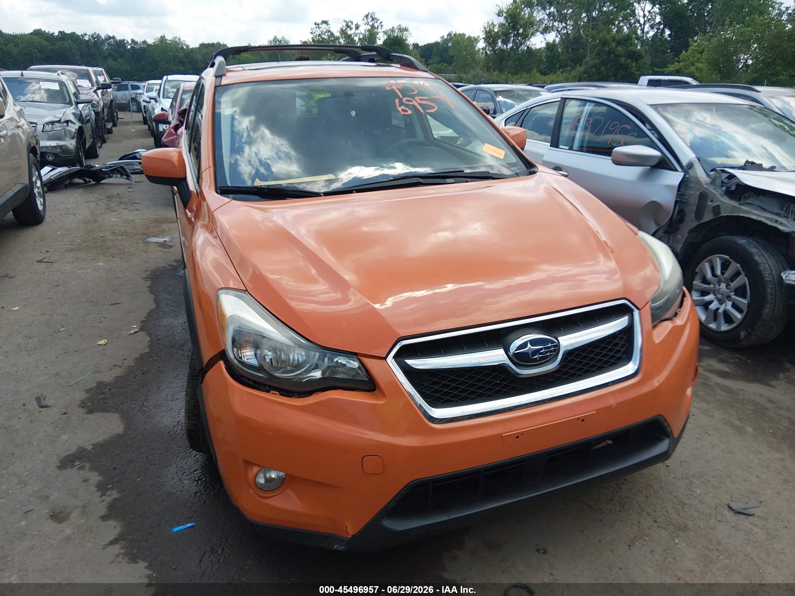 2014 Subaru Xv Crosstrek 2.0i Premium Orange vin: JF2GPAVC9E8240547