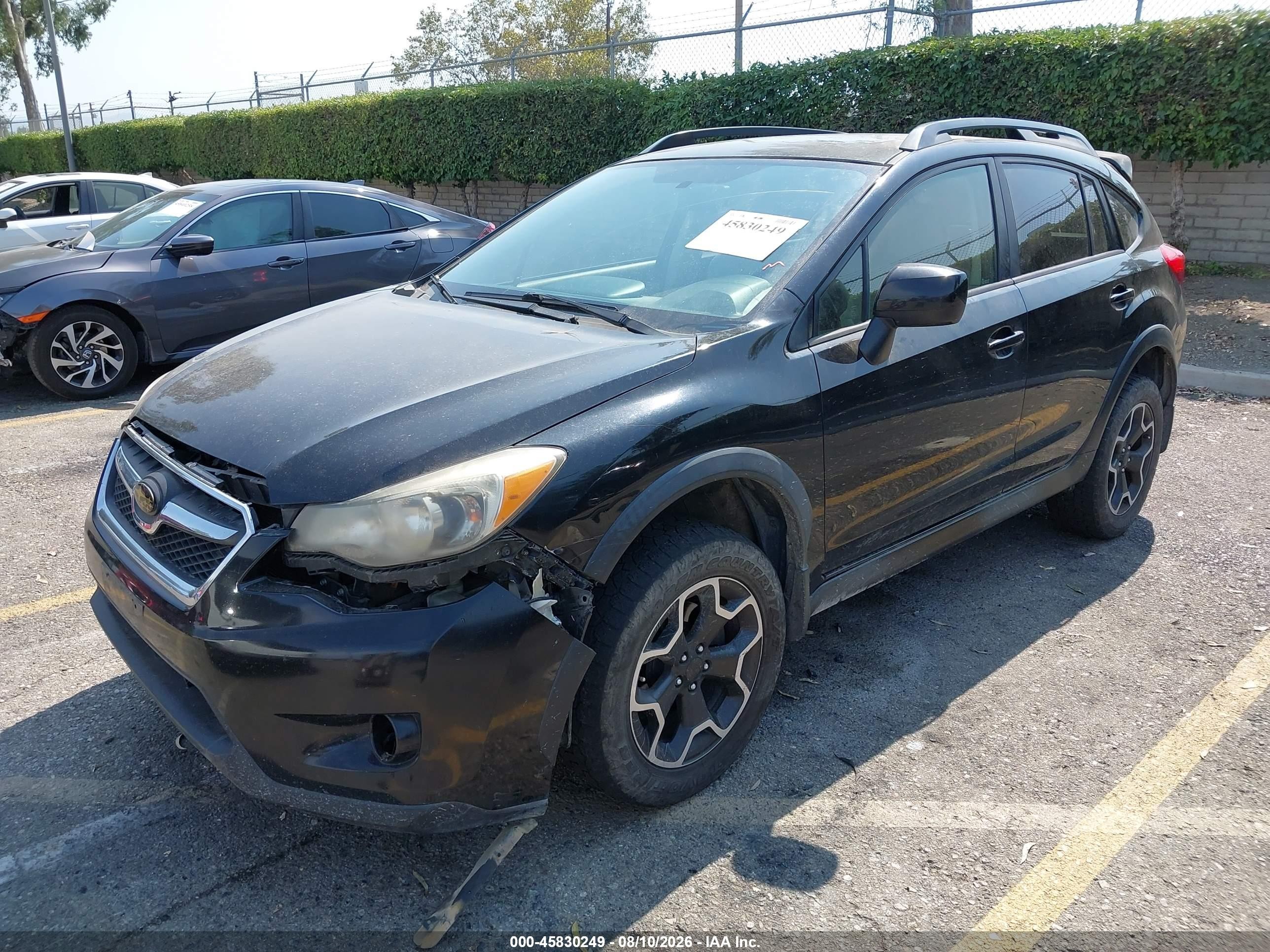 2014 Subaru Xv Crosstrek 2.0i Premium Black vin: JF2GPAVC9E8269563