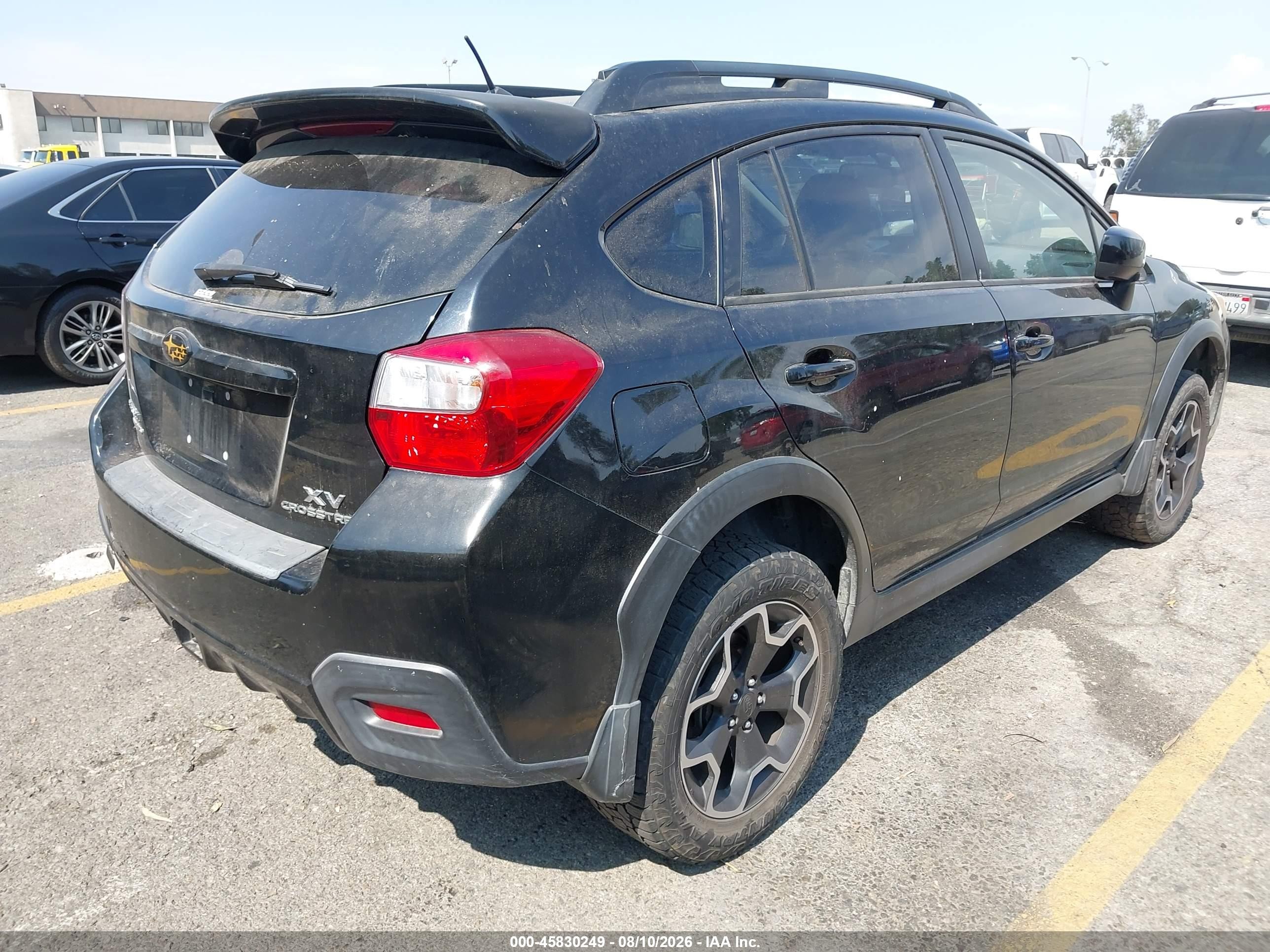 2014 Subaru Xv Crosstrek 2.0i Premium Black vin: JF2GPAVC9E8269563