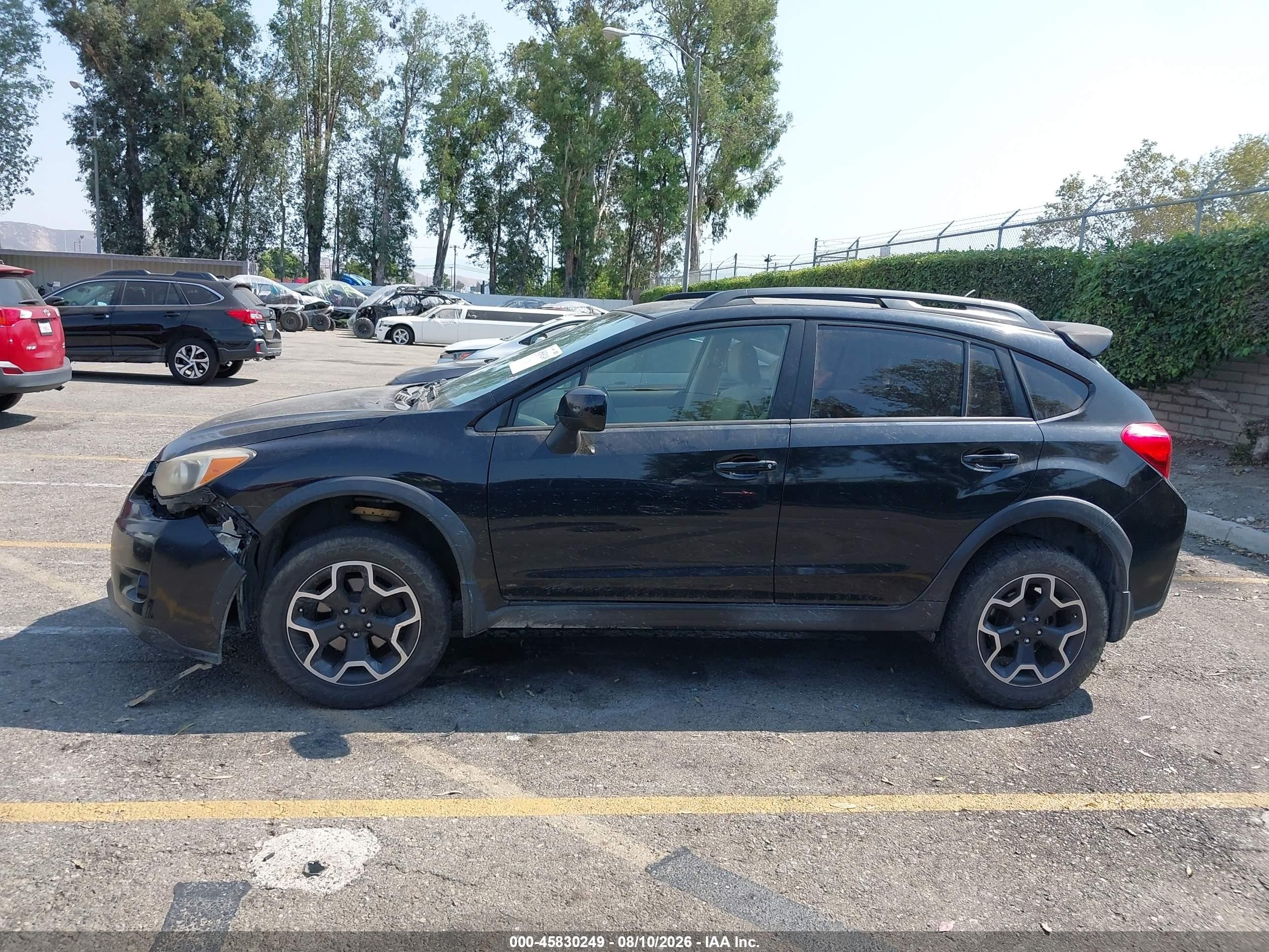 2014 Subaru Xv Crosstrek 2.0i Premium Black vin: JF2GPAVC9E8269563
