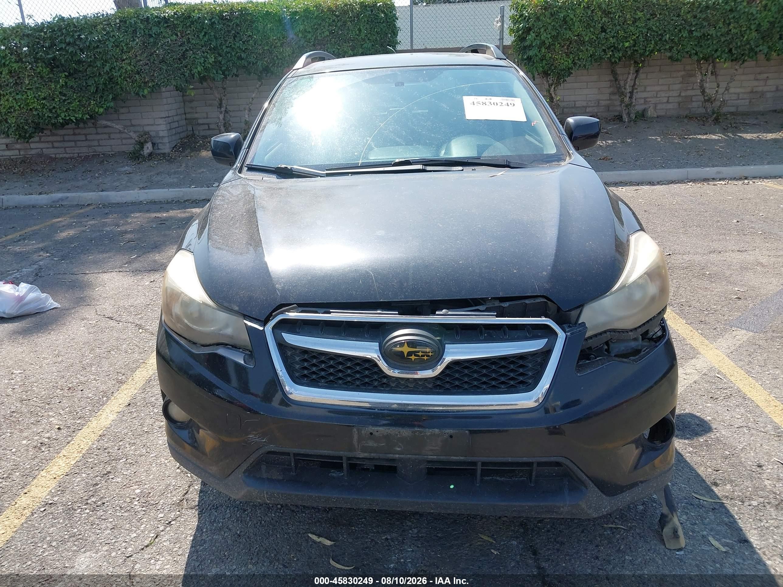2014 Subaru Xv Crosstrek 2.0i Premium Black vin: JF2GPAVC9E8269563