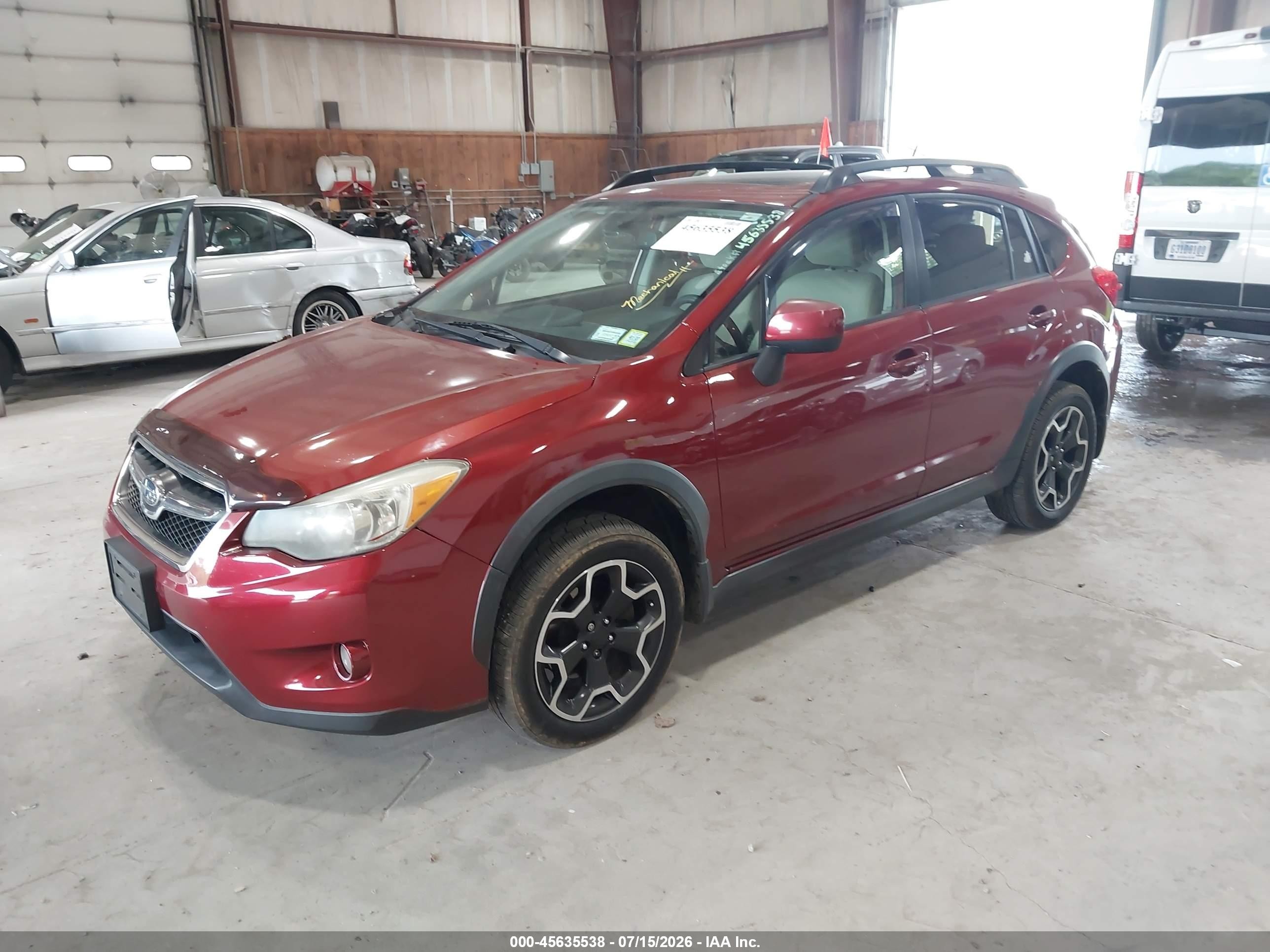 2014 Subaru Xv Crosstrek 2.0i Premium Maroon vin: JF2GPAVC9E8270325