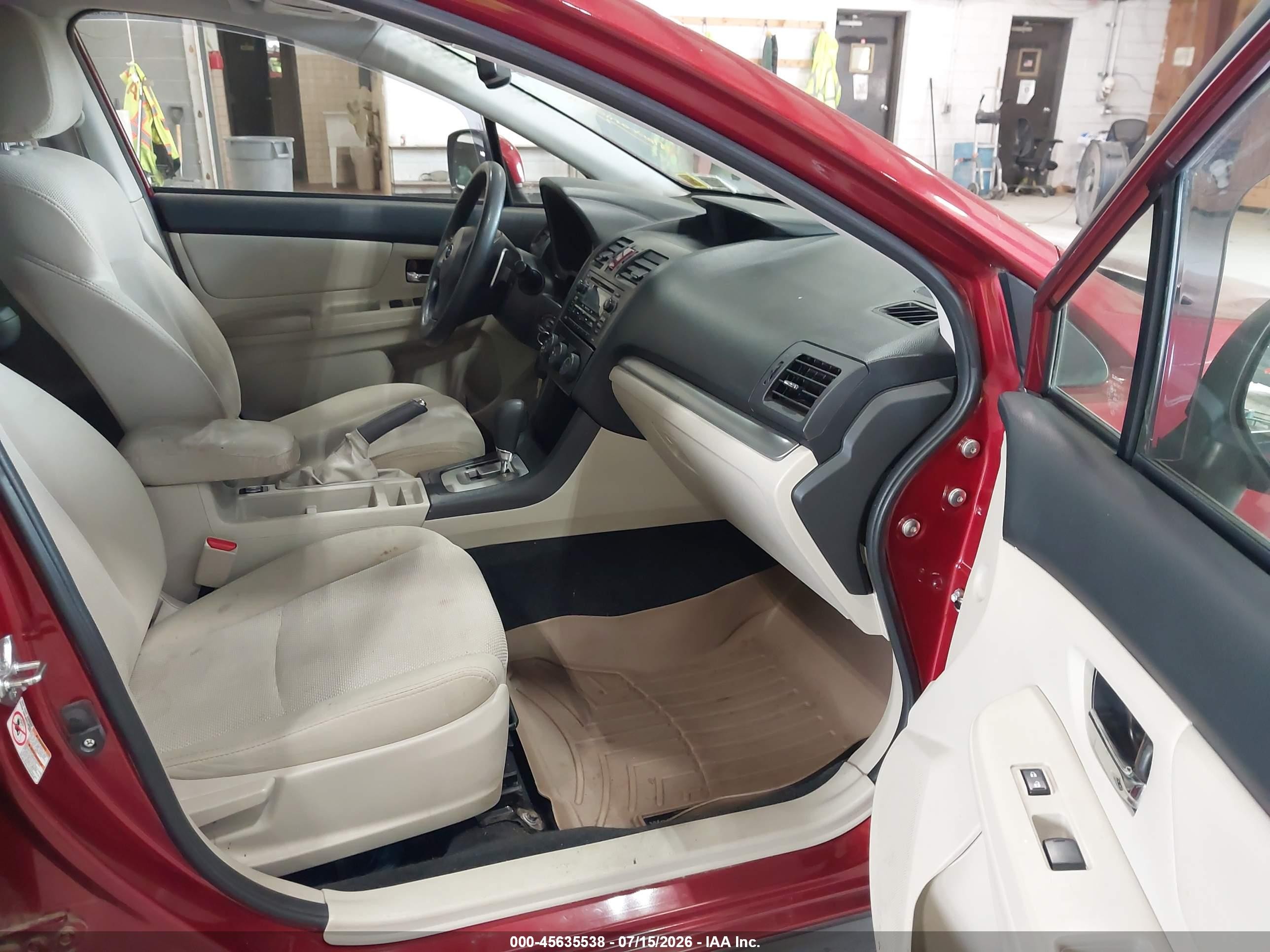 2014 Subaru Xv Crosstrek 2.0i Premium Maroon vin: JF2GPAVC9E8270325