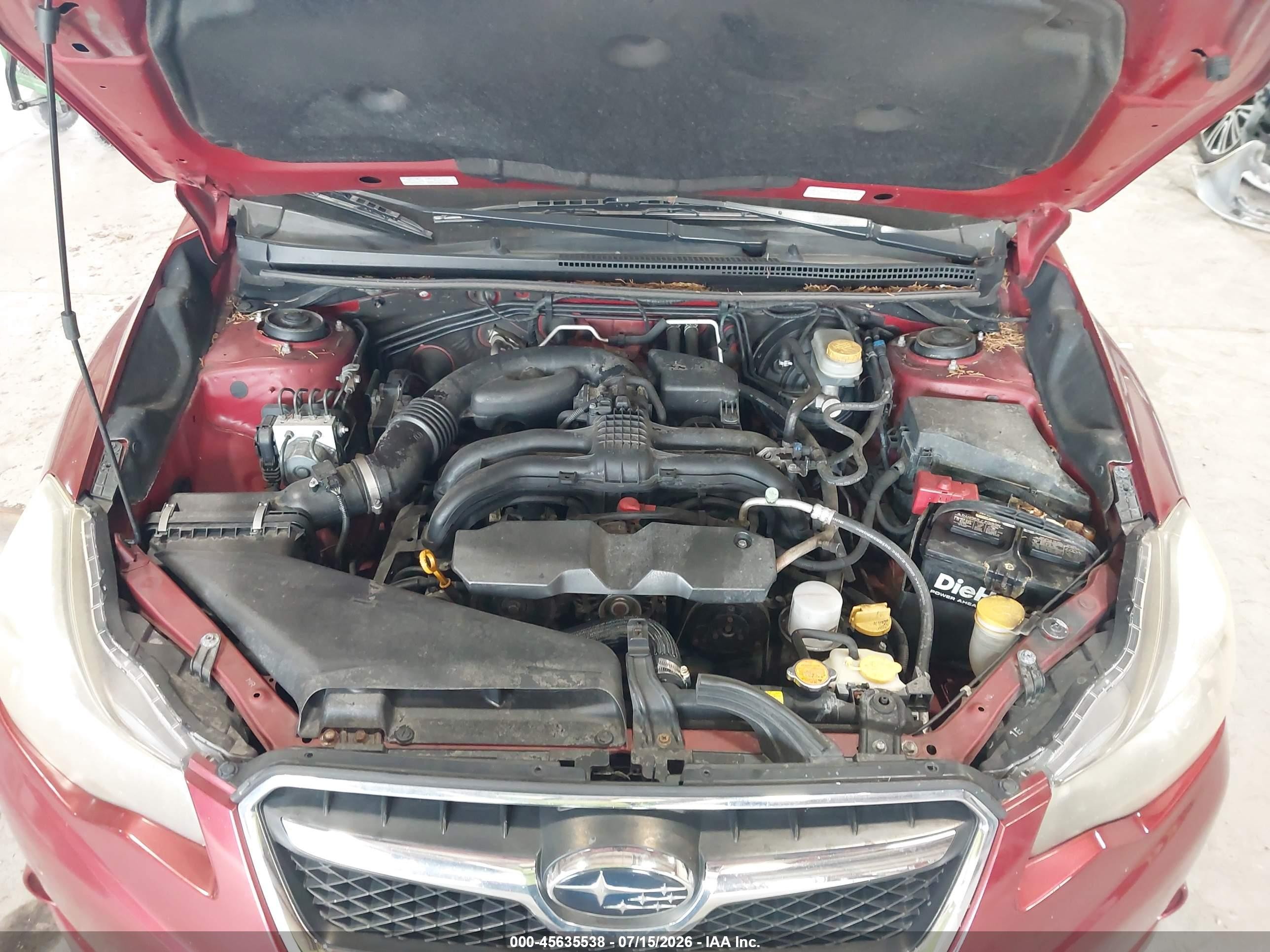 2014 Subaru Xv Crosstrek 2.0i Premium Maroon vin: JF2GPAVC9E8270325