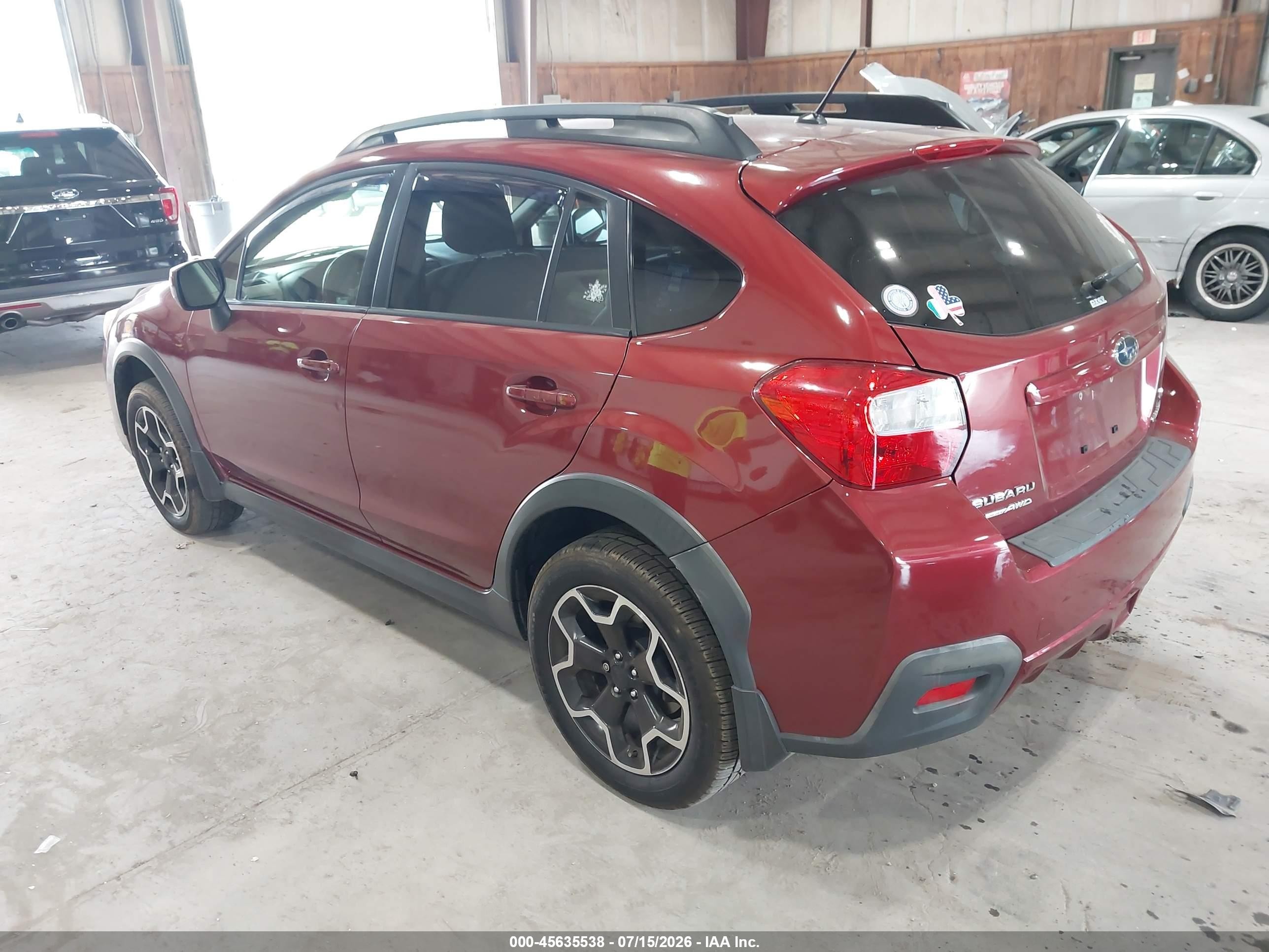 2014 Subaru Xv Crosstrek 2.0i Premium Maroon vin: JF2GPAVC9E8270325