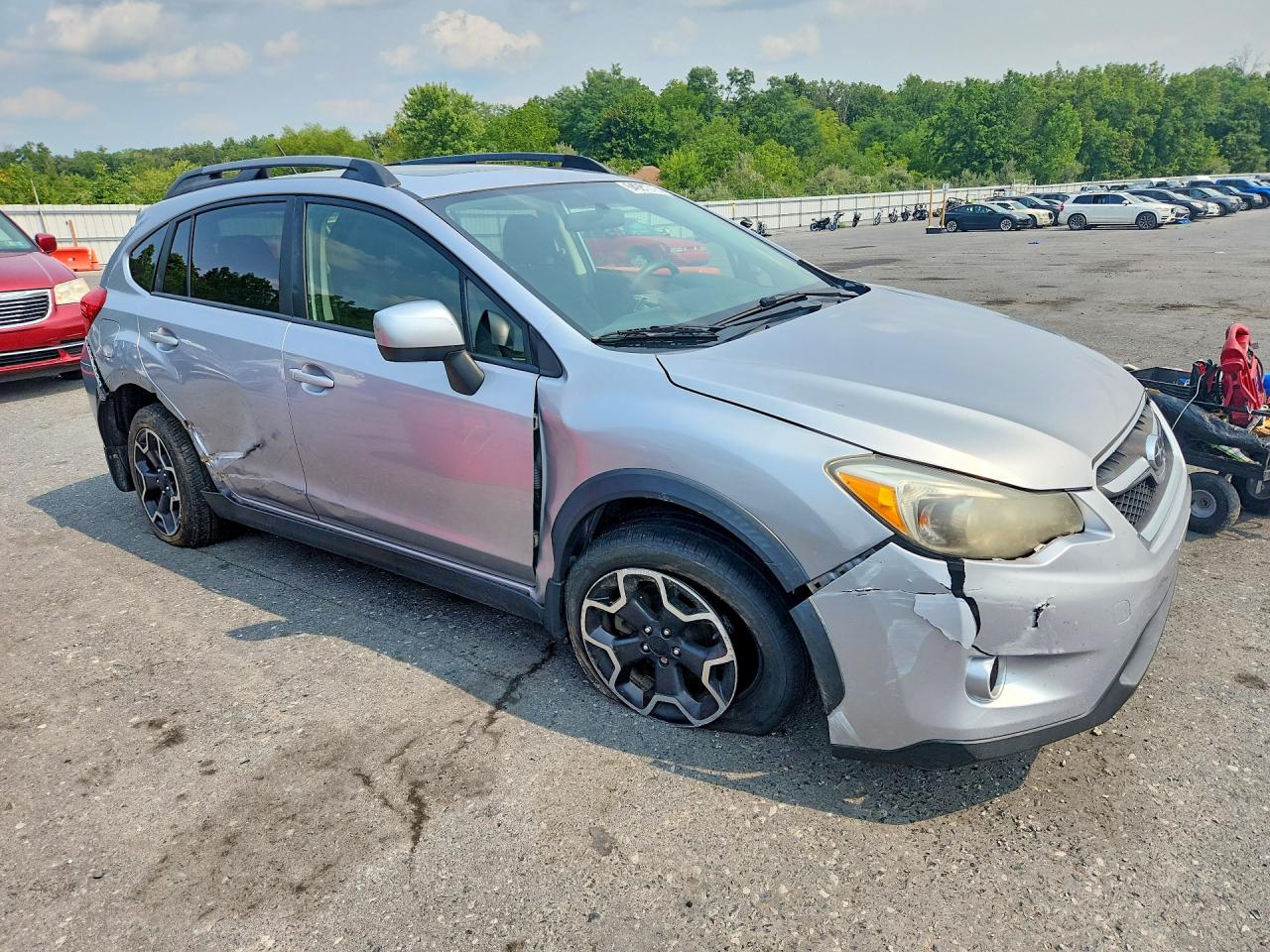 2014 Subaru Xv Crosstrek 2.0 Premium Silver vin: JF2GPAVC9E8309432