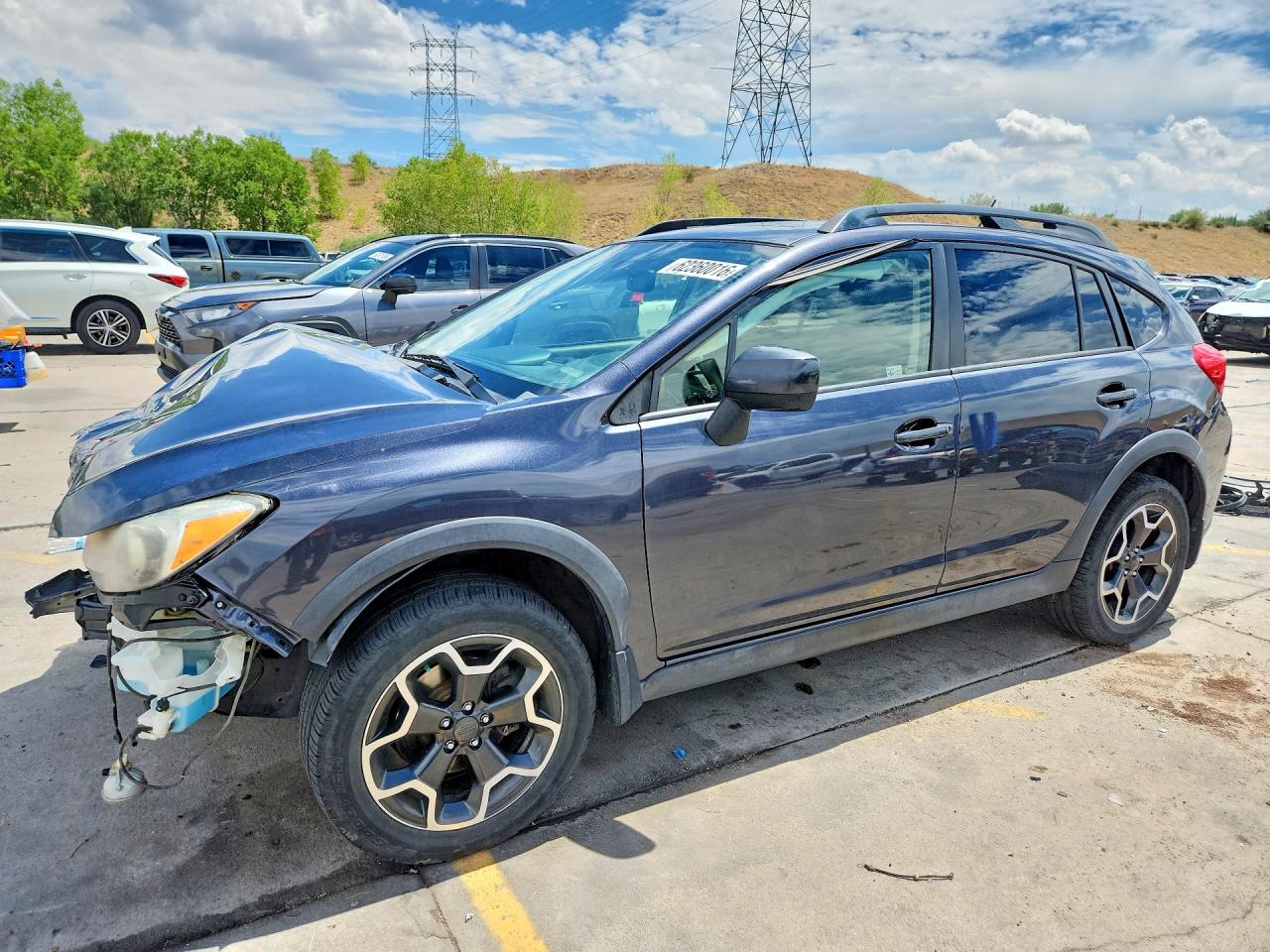 2014 Subaru Xv Crosstrek 2.0 Premium Gray vin: JF2GPAVC9E8336209