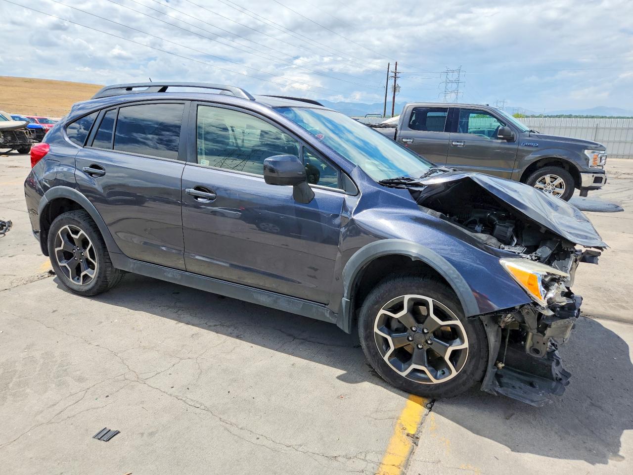 2014 Subaru Xv Crosstrek 2.0 Premium Gray vin: JF2GPAVC9E8336209