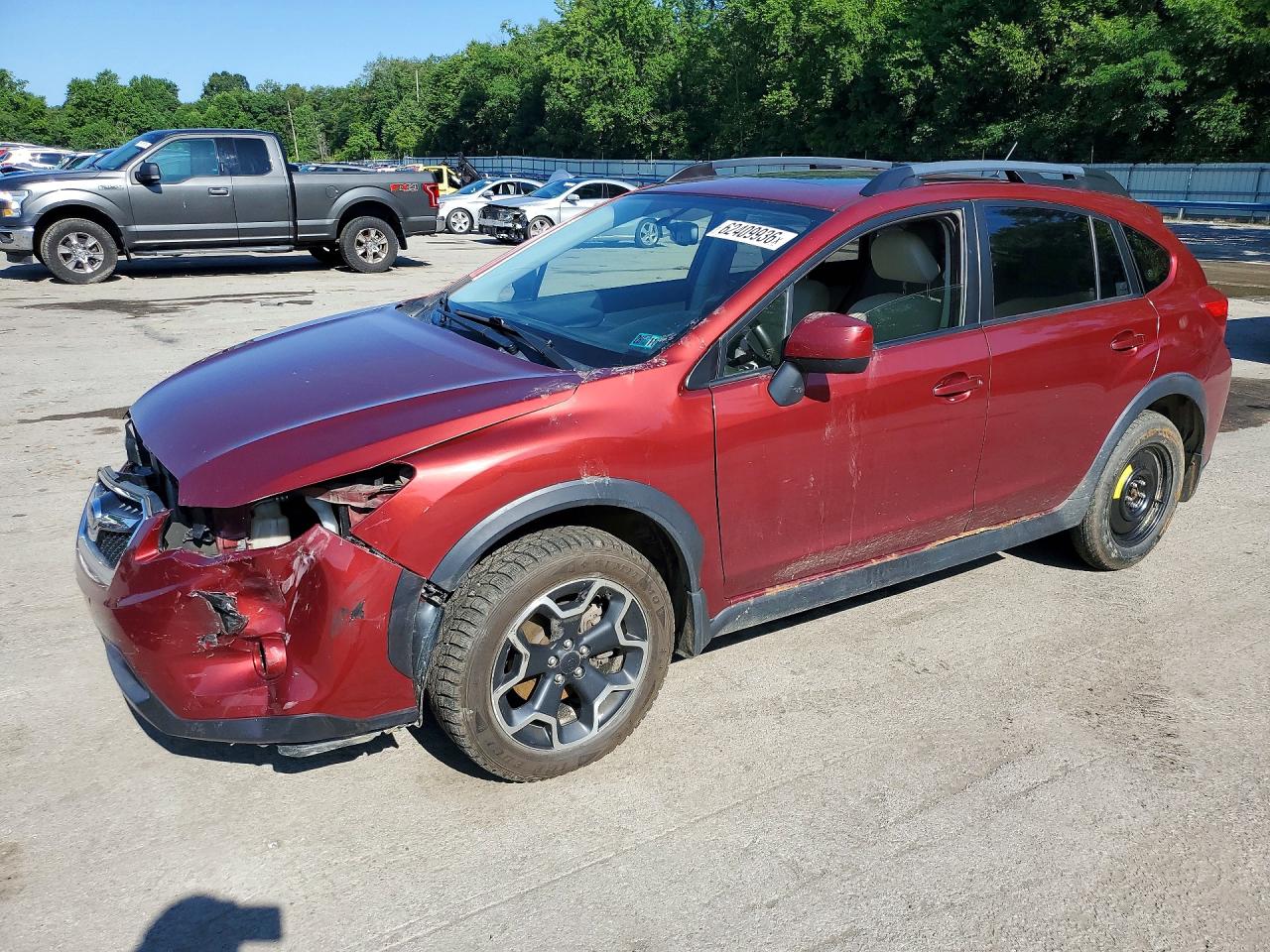 2013 Subaru Xv Crosstrek 2.0 Premium Maroon vin: JF2GPAVCXDH844123