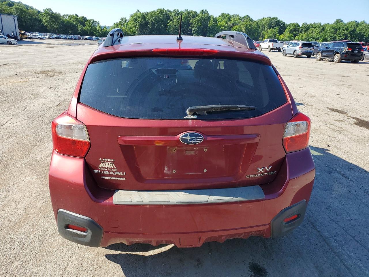 2013 Subaru Xv Crosstrek 2.0 Premium Maroon vin: JF2GPAVCXDH844123