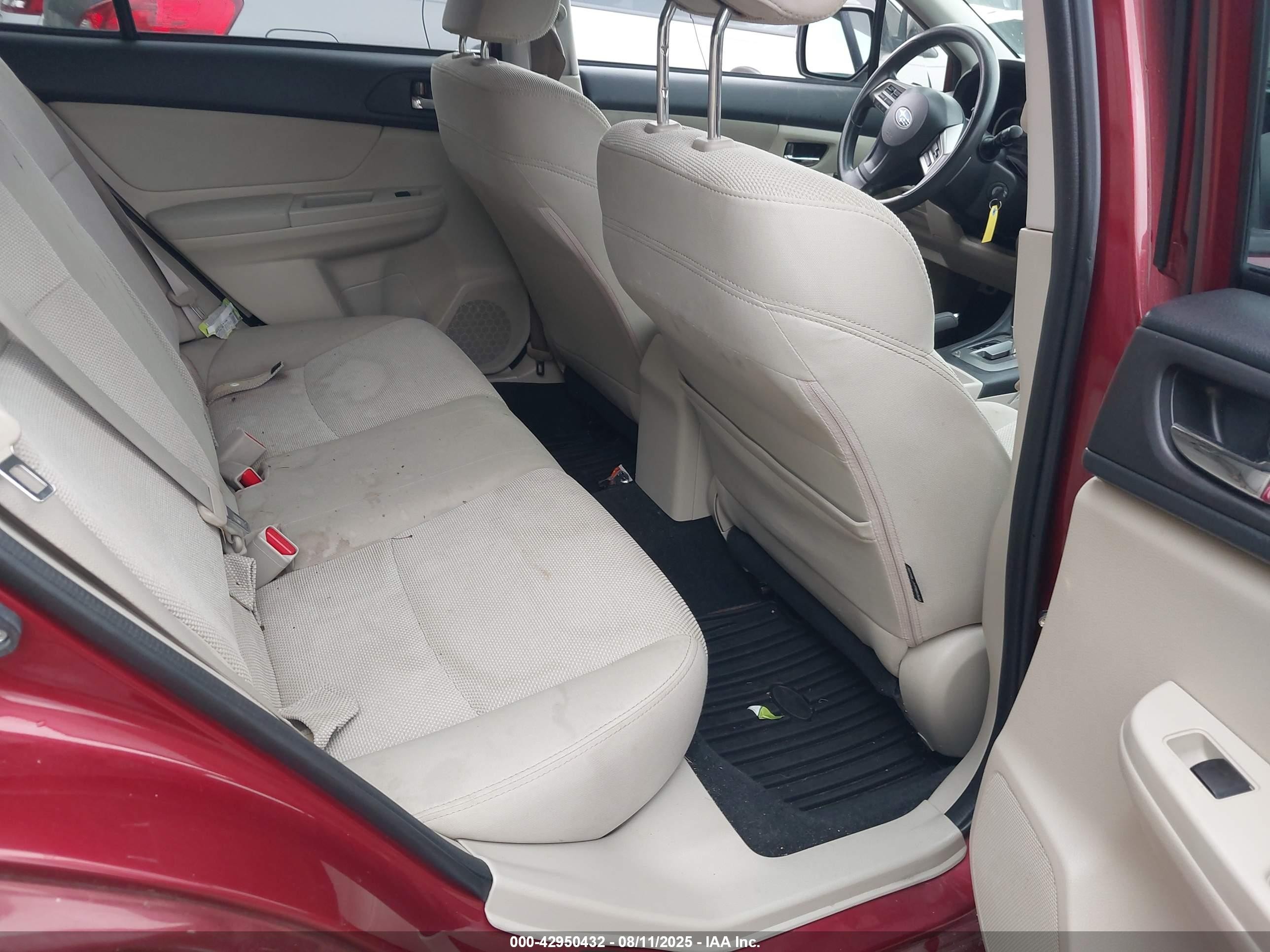 2014 Subaru Xv Crosstrek 2.0i Premium Maroon vin: JF2GPAVCXE8225216