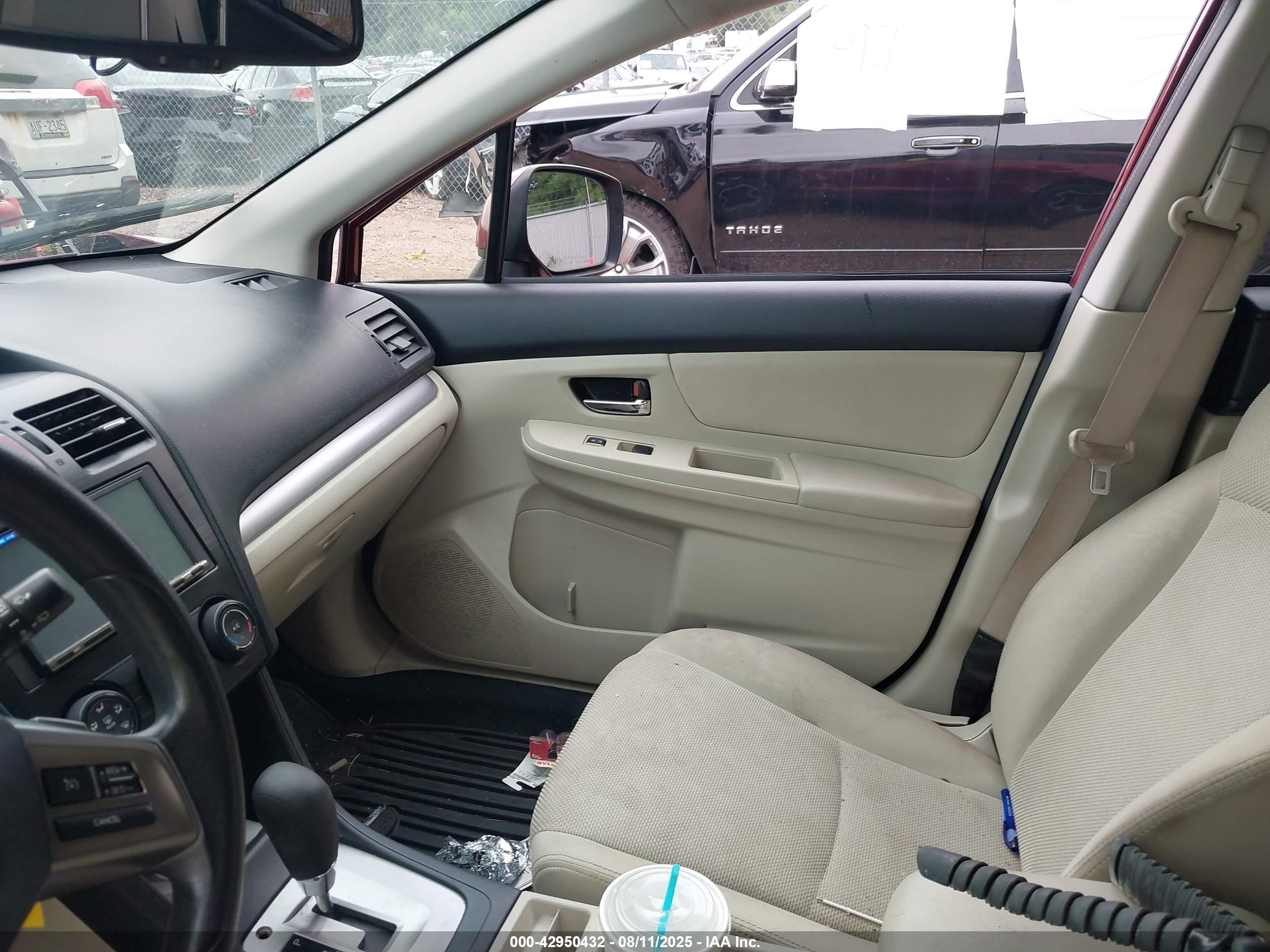 2014 Subaru Xv Crosstrek 2.0i Premium Maroon vin: JF2GPAVCXE8225216