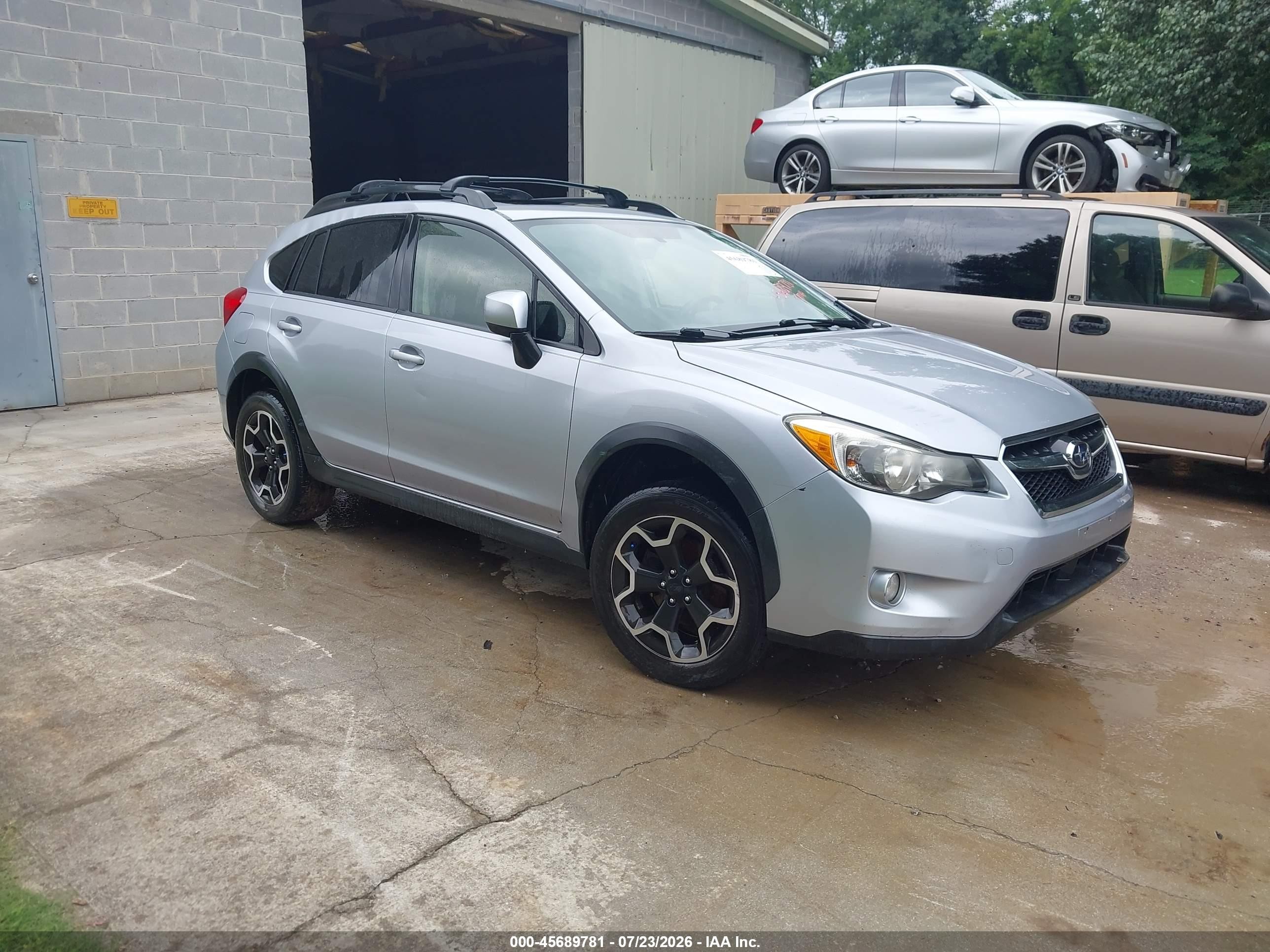 2014 Subaru Xv Crosstrek 2.0i Premium Silver vin: JF2GPAVCXE8308998