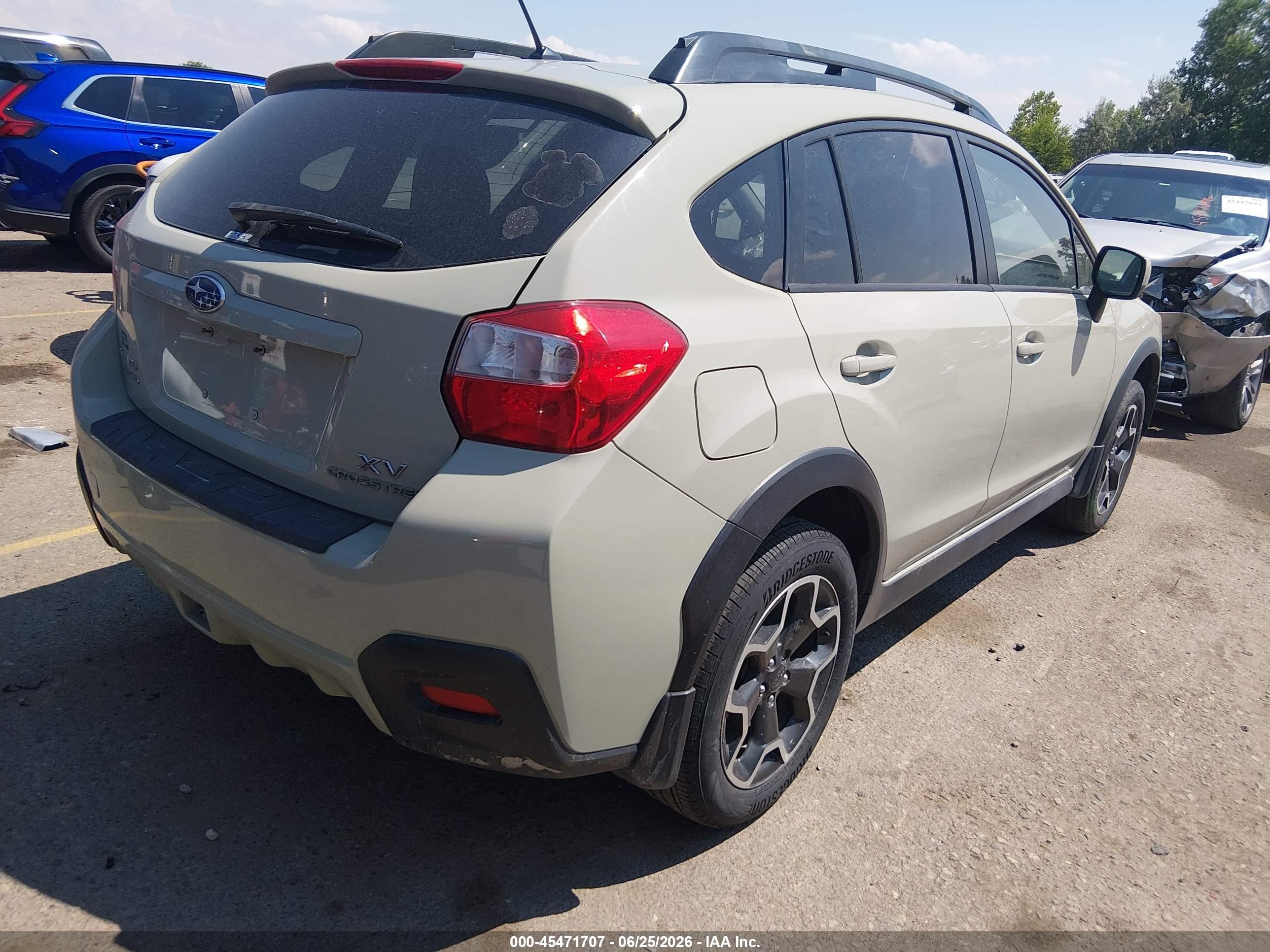 2014 Subaru Xv Crosstrek 2.0i Premium Коричневый vin: JF2GPAVCXE8314235