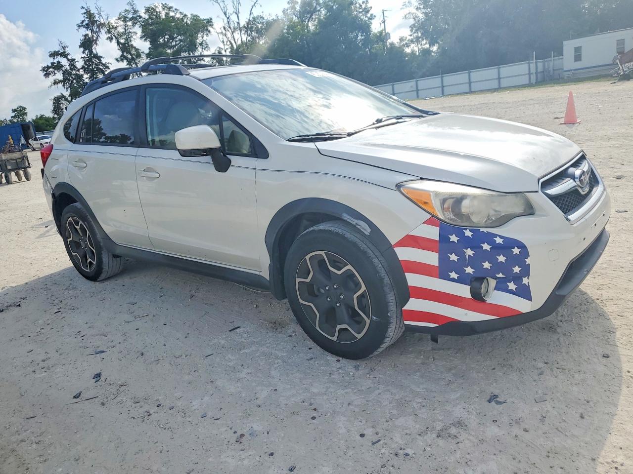 2014 Subaru Xv Crosstrek 2.0 Premium White vin: JF2GPAVCXE8322769