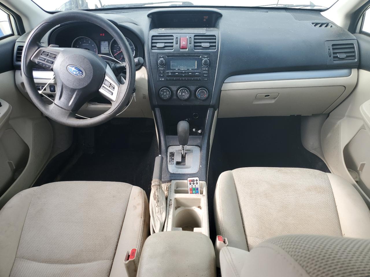 2014 Subaru Xv Crosstrek 2.0 Premium White vin: JF2GPAVCXE8322769 Damage: Right Front Seat, Stained, Permanent