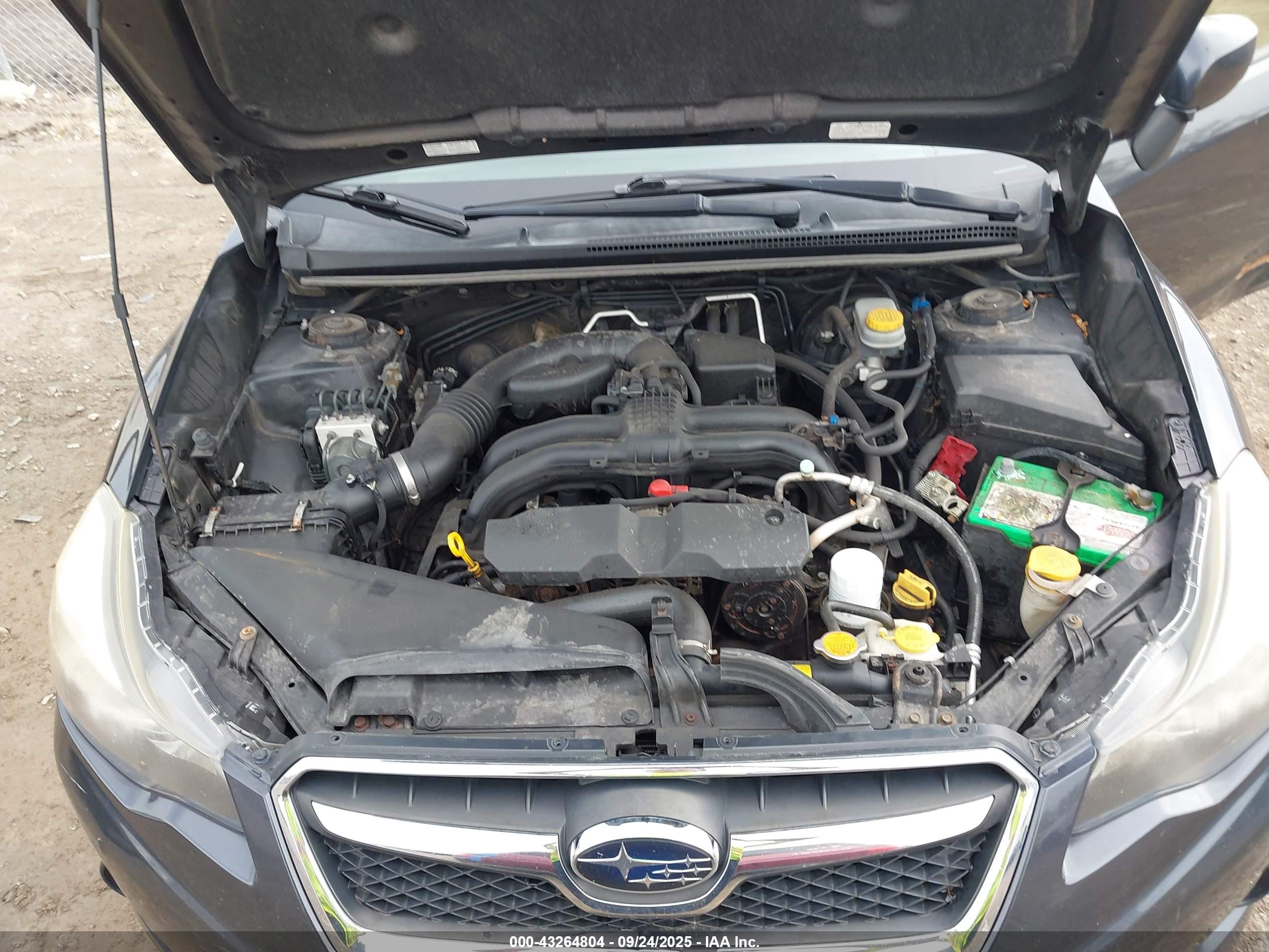 2014 Subaru Xv Crosstrek 2.0i Premium Gray vin: JF2GPAWC1E8209081