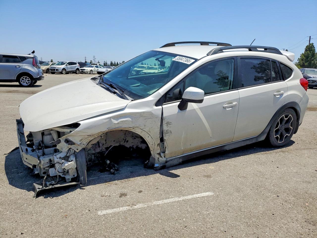 2014 Subaru Xv Crosstrek 2.0 Premium Beige vin: JF2GPAWC1E8218279