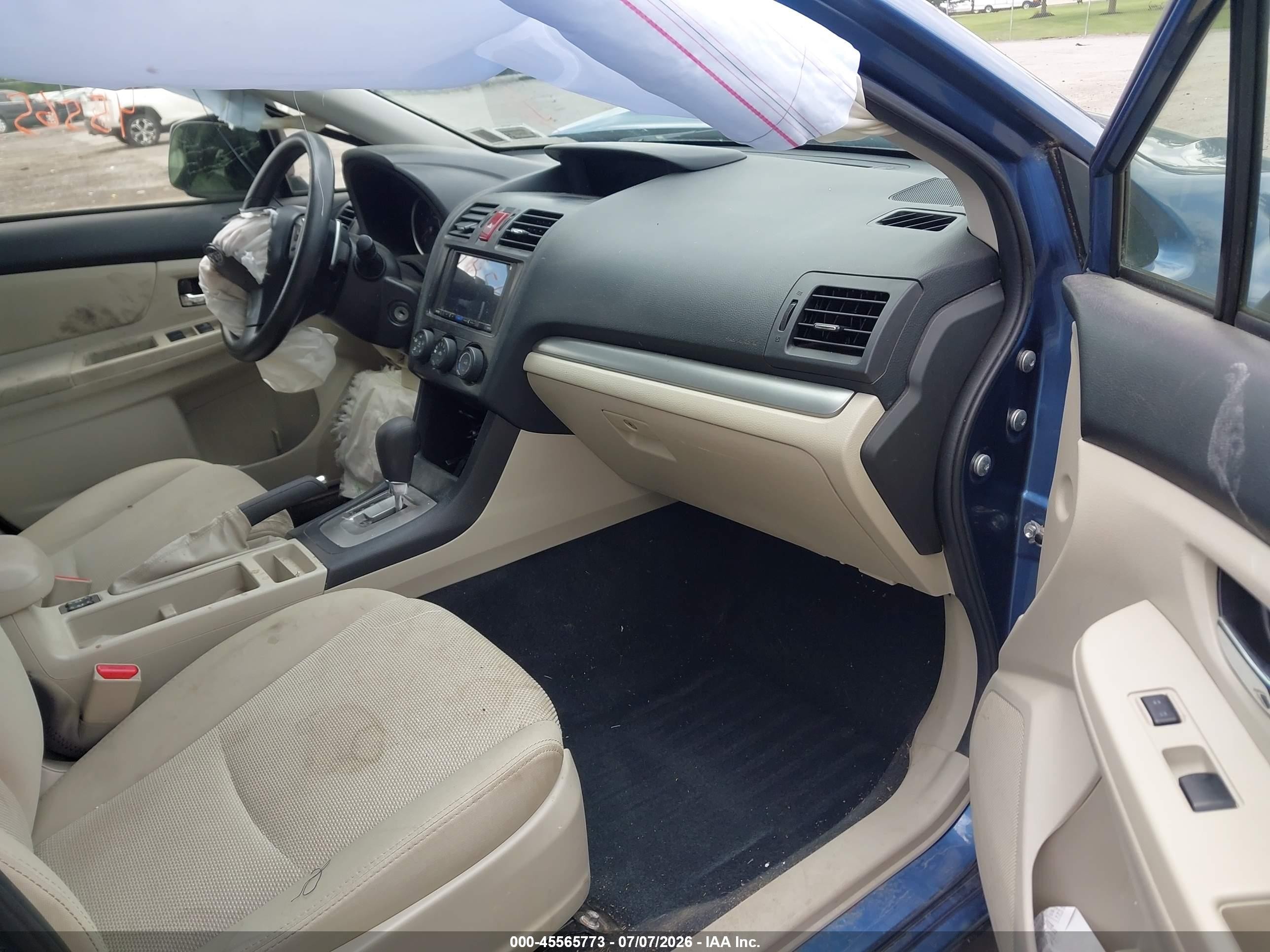 2014 Subaru Xv Crosstrek 2.0i Premium Blue vin: JF2GPAWC1E8270821