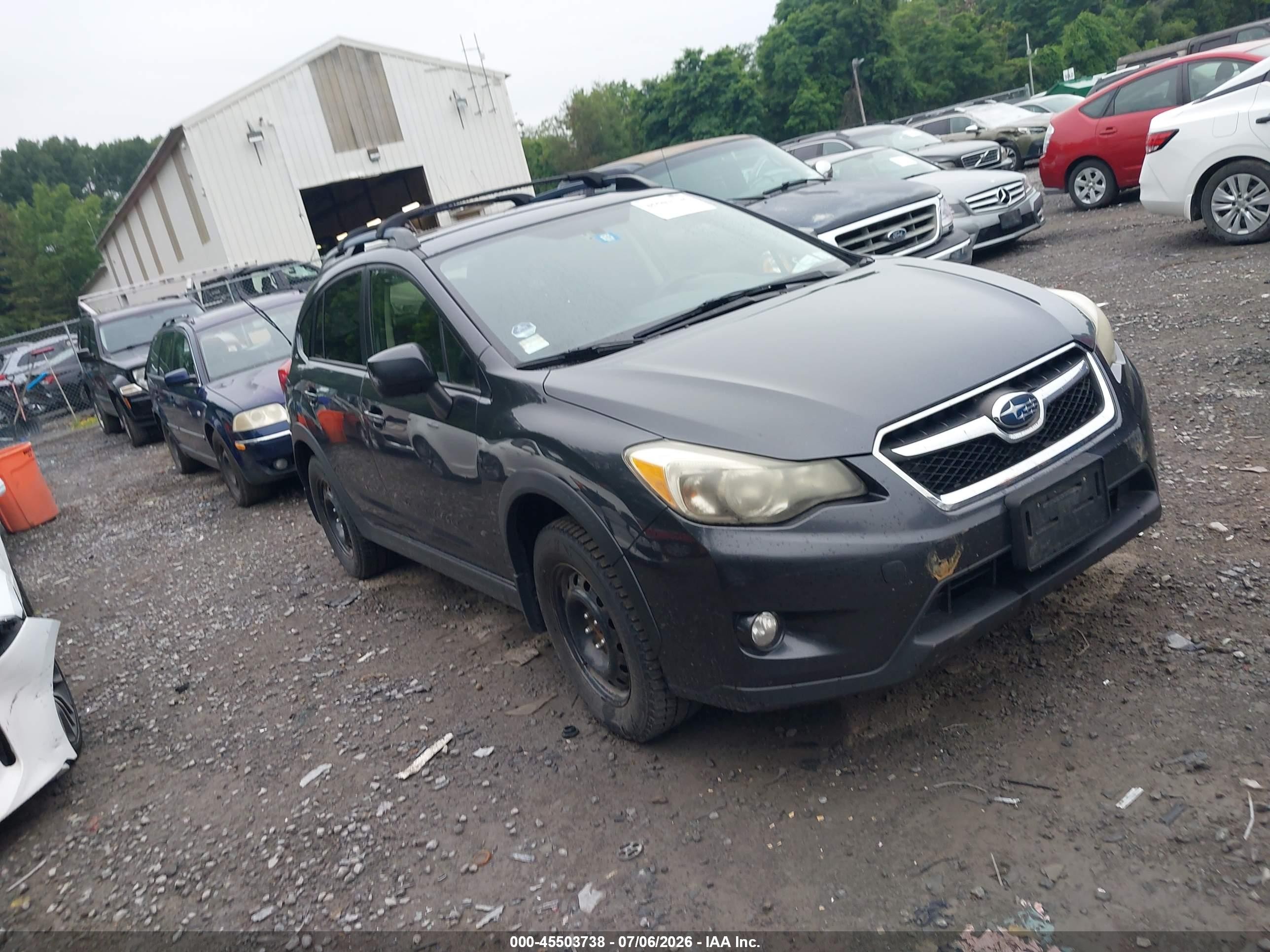 2014 Subaru Xv Crosstrek 2.0i Premium Gray vin: JF2GPAWC2E8204469
