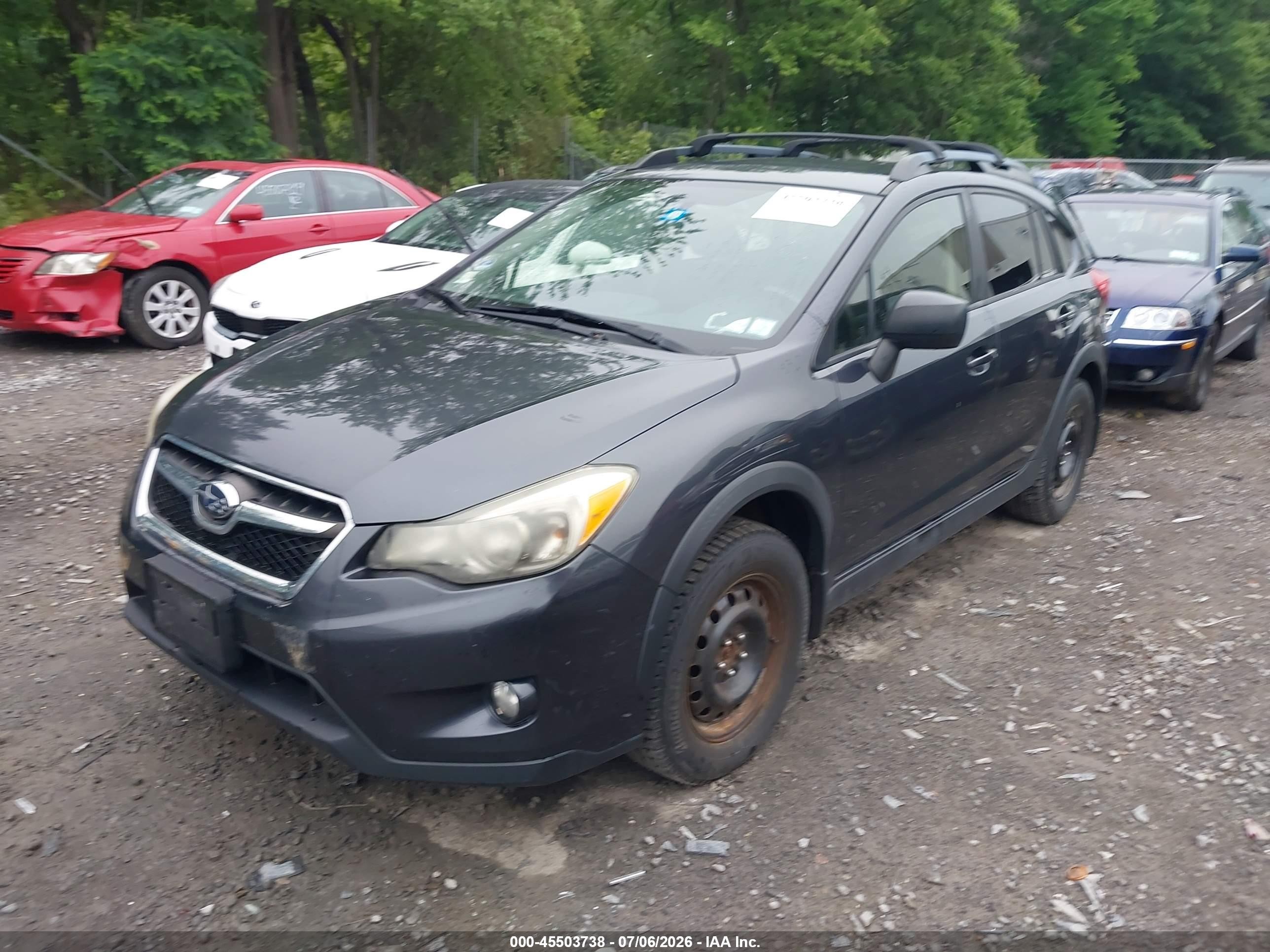 2014 Subaru Xv Crosstrek 2.0i Premium Gray vin: JF2GPAWC2E8204469
