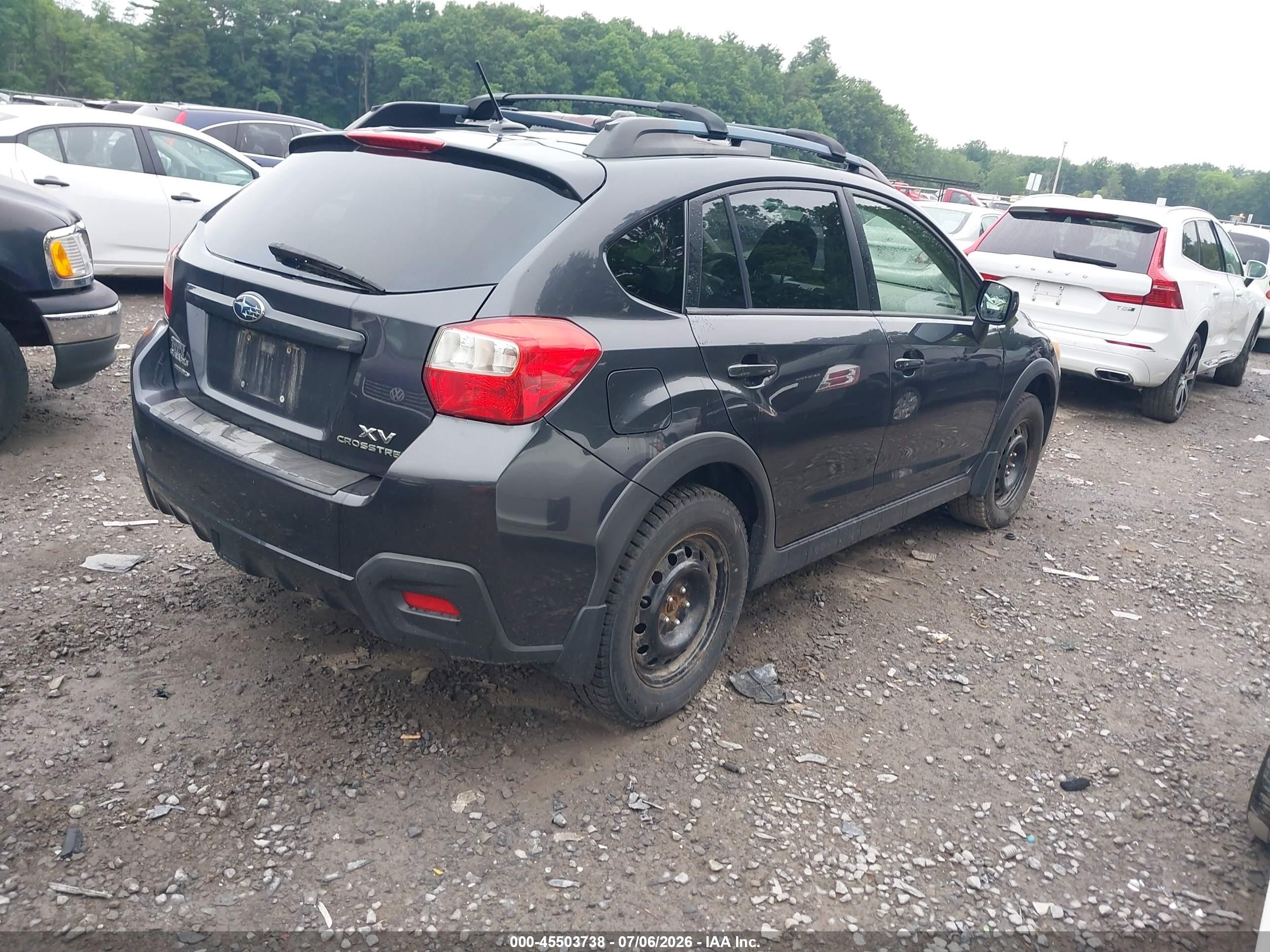 2014 Subaru Xv Crosstrek 2.0i Premium Gray vin: JF2GPAWC2E8204469