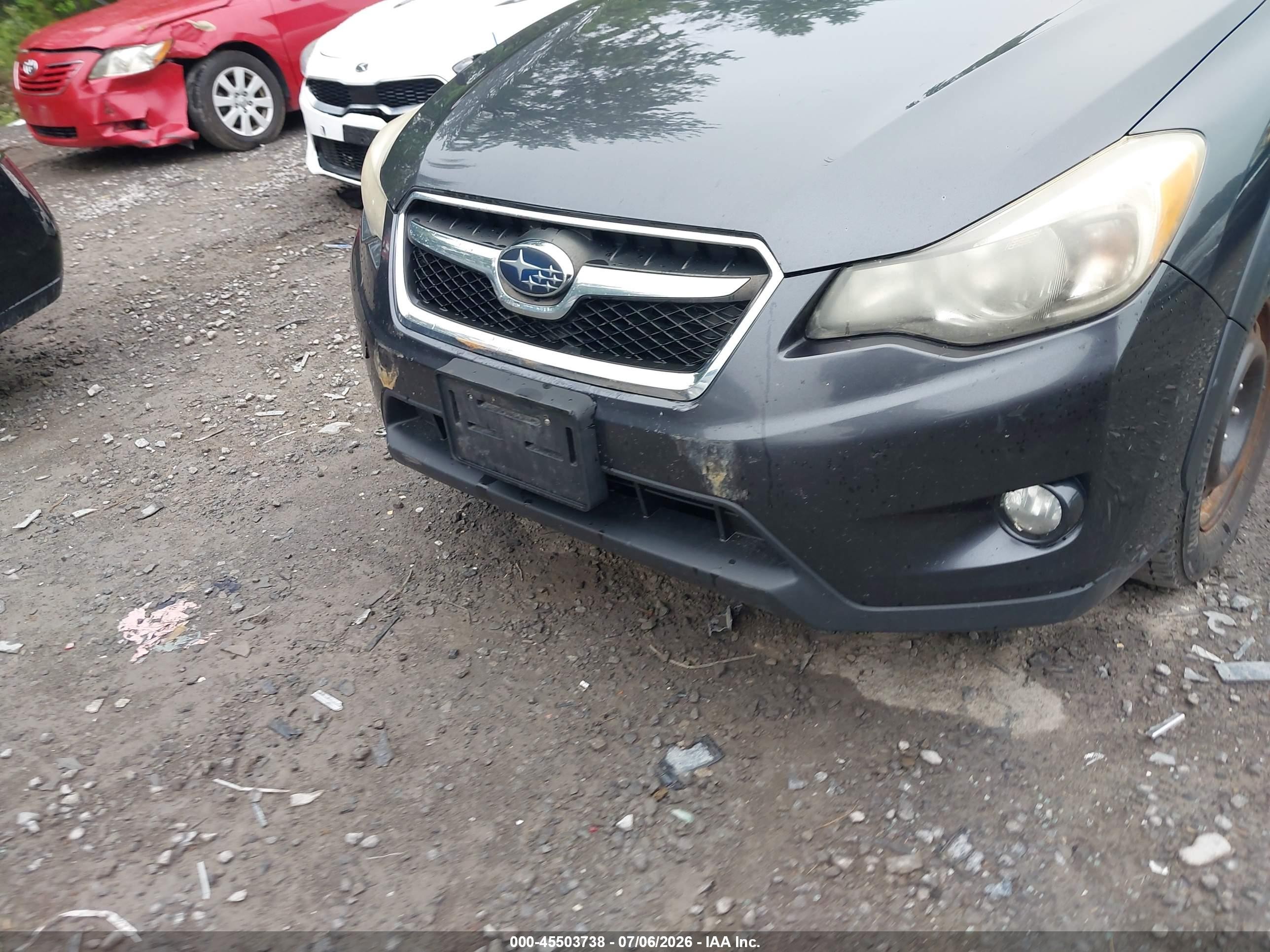 2014 Subaru Xv Crosstrek 2.0i Premium Gray vin: JF2GPAWC2E8204469
